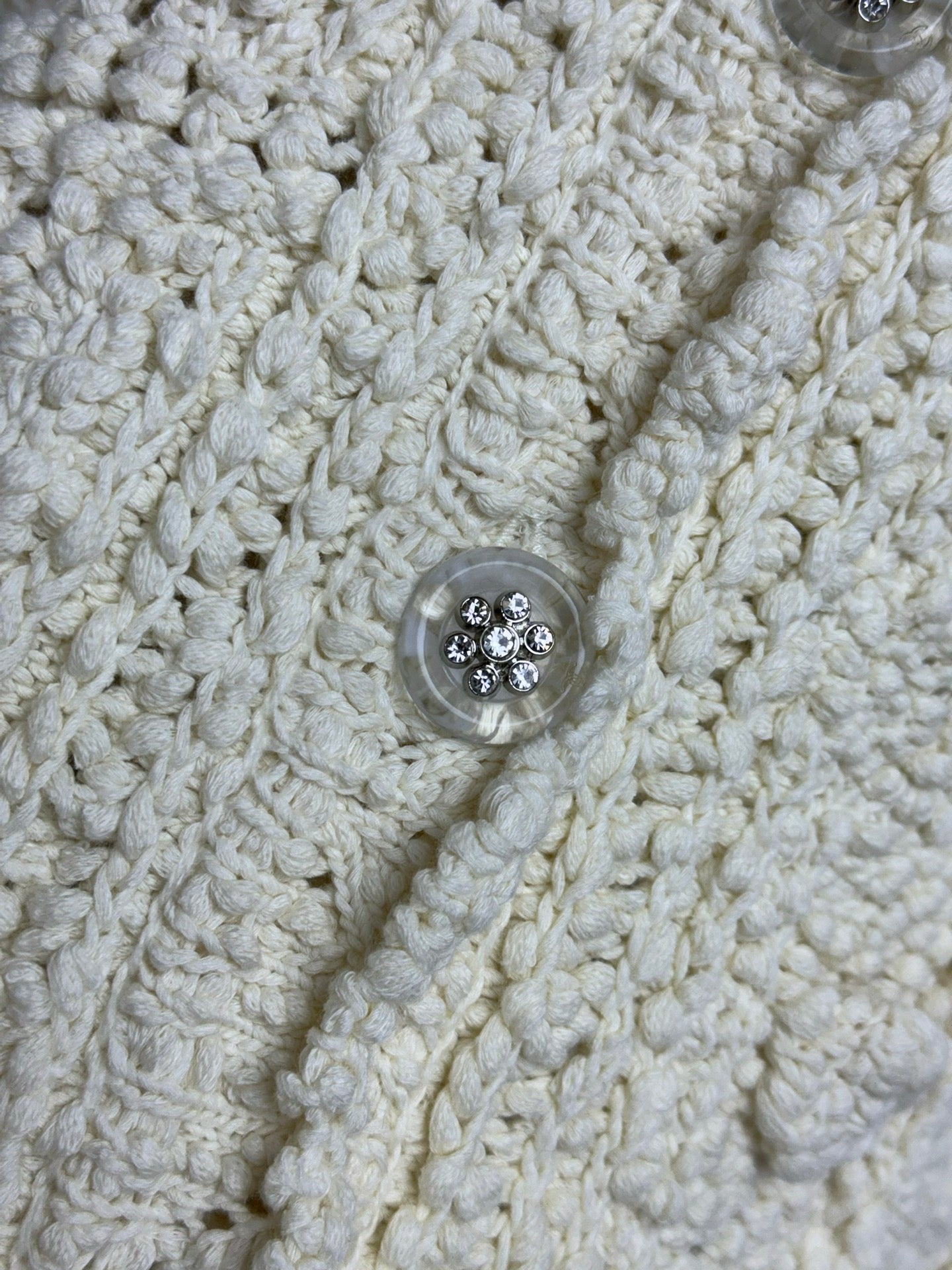 ch hollow woven cardigan