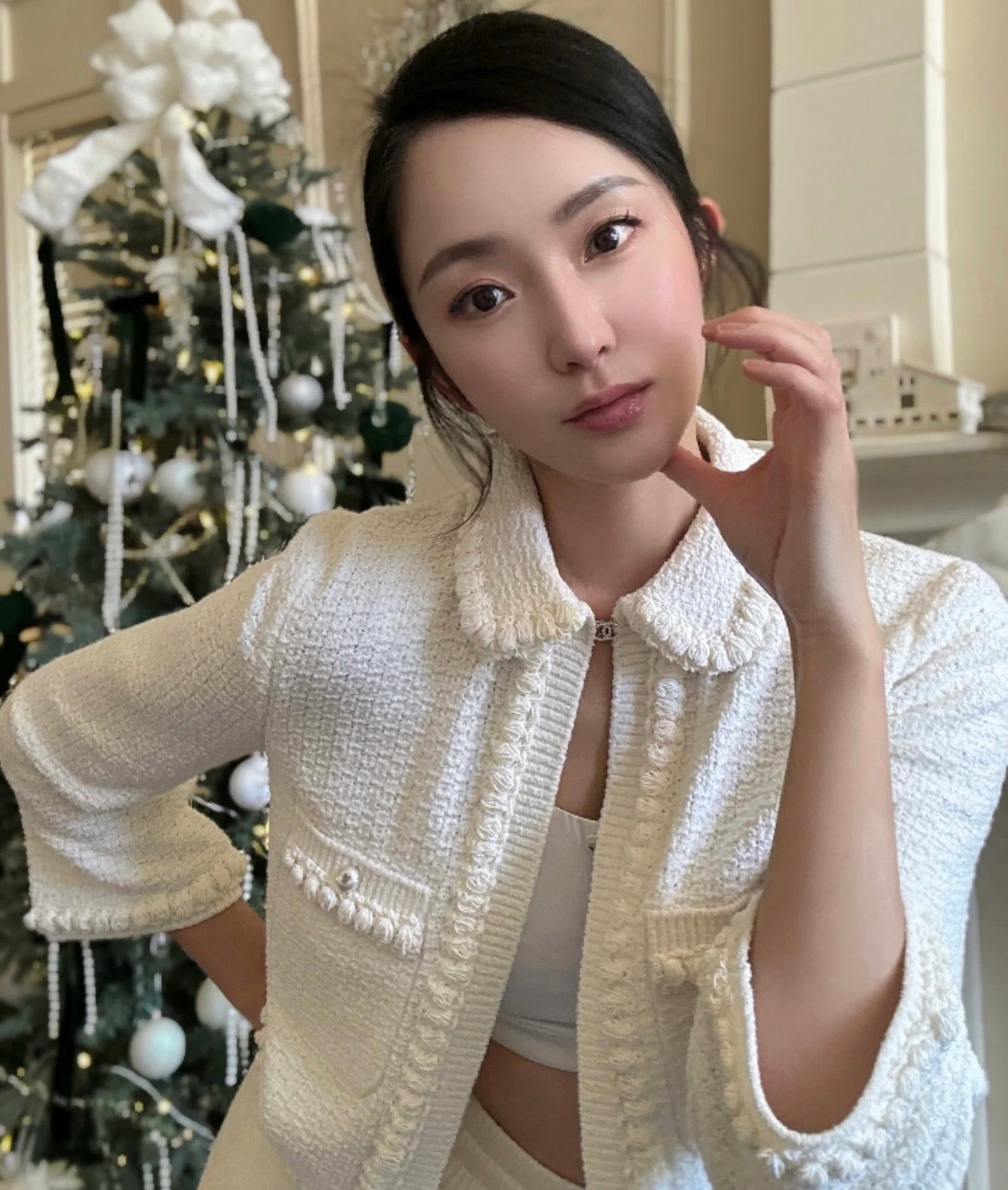 Chan 25ss knitted jacket
