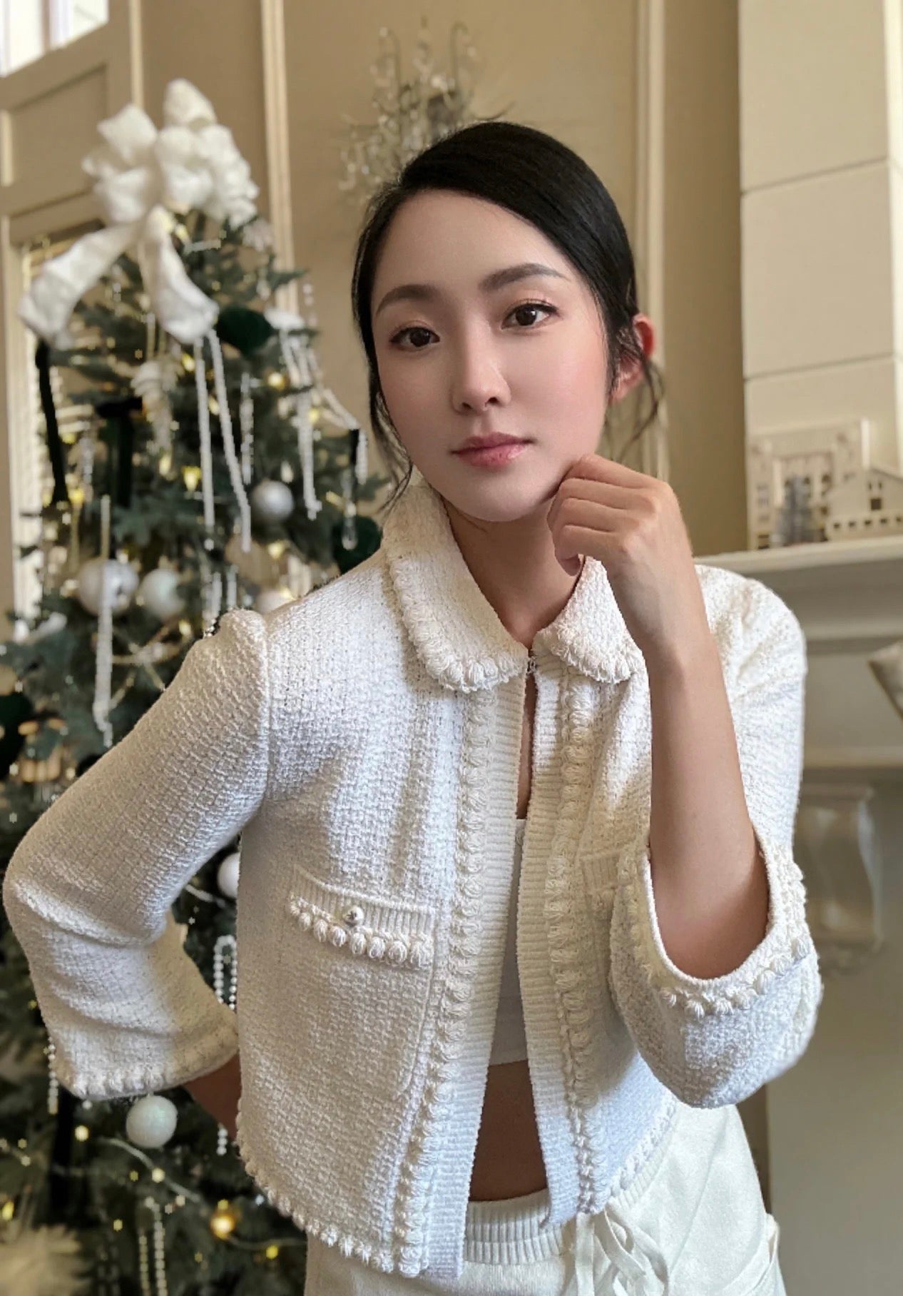 Chan 25ss knitted jacket