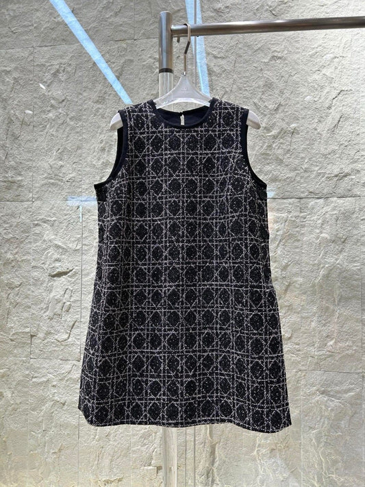 D cannage woven dress