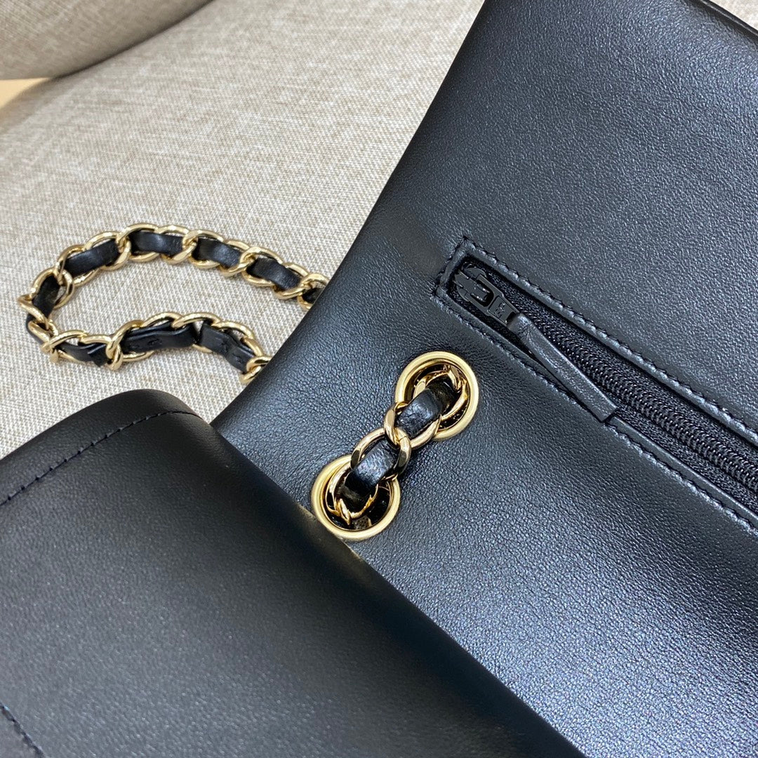 CH CLASSIC 11.12 HANDBAG 25.5 Lambskin Black