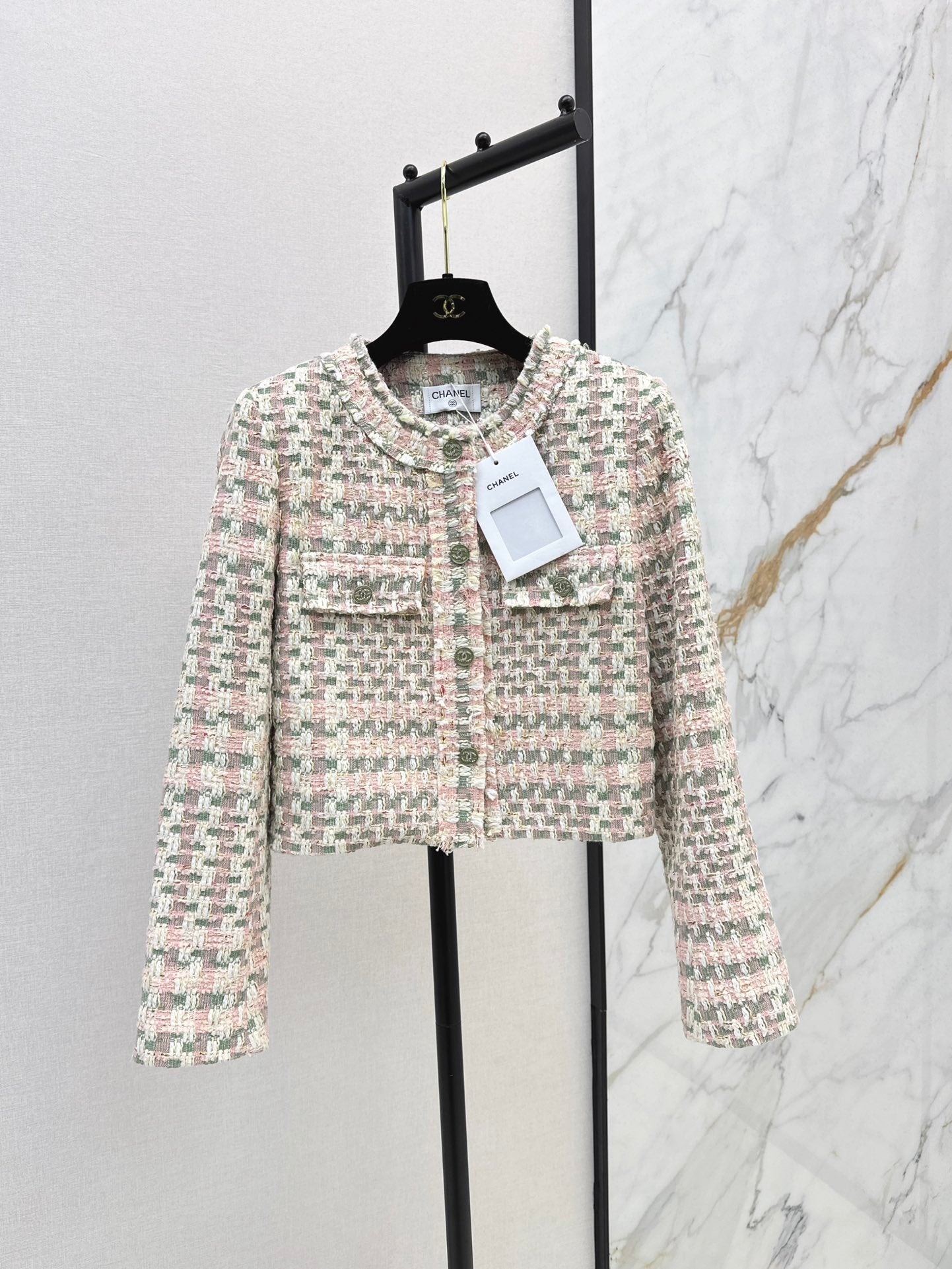 ch 24fw woven blazer