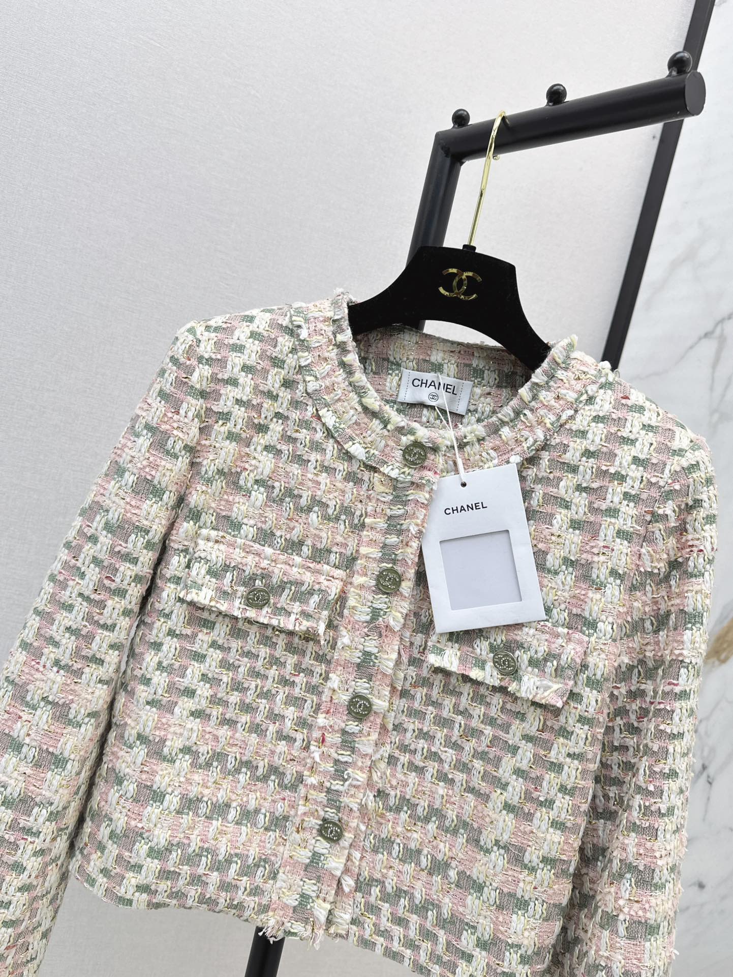 ch 24fw woven blazer