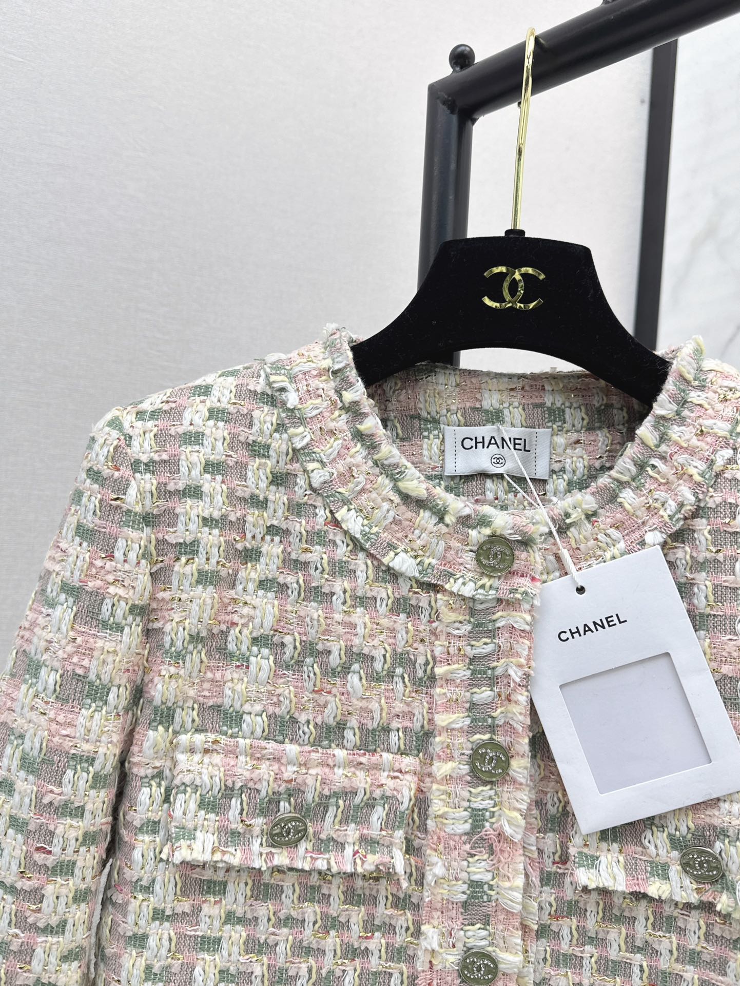 ch 24fw woven blazer