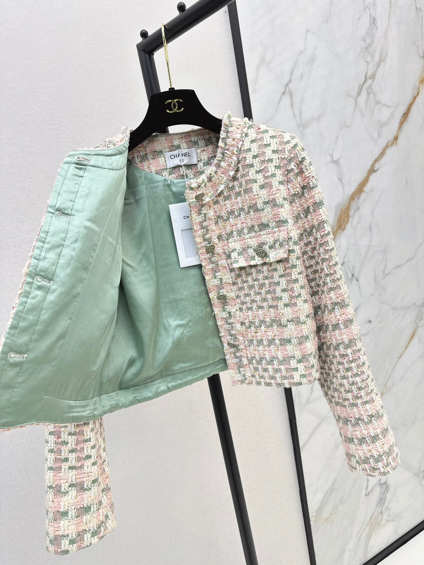 ch 24fw woven blazer