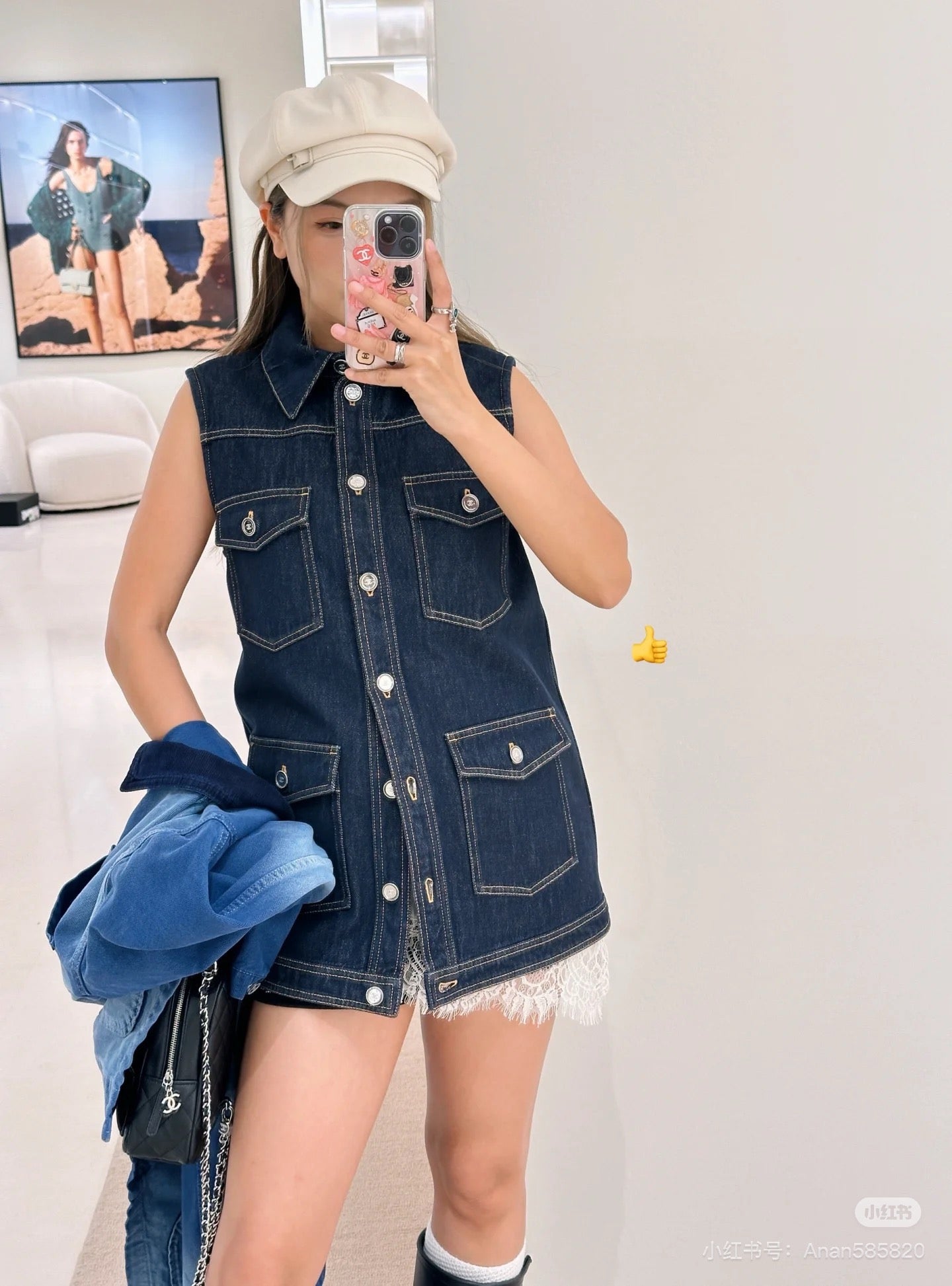ch 25ss denim vest