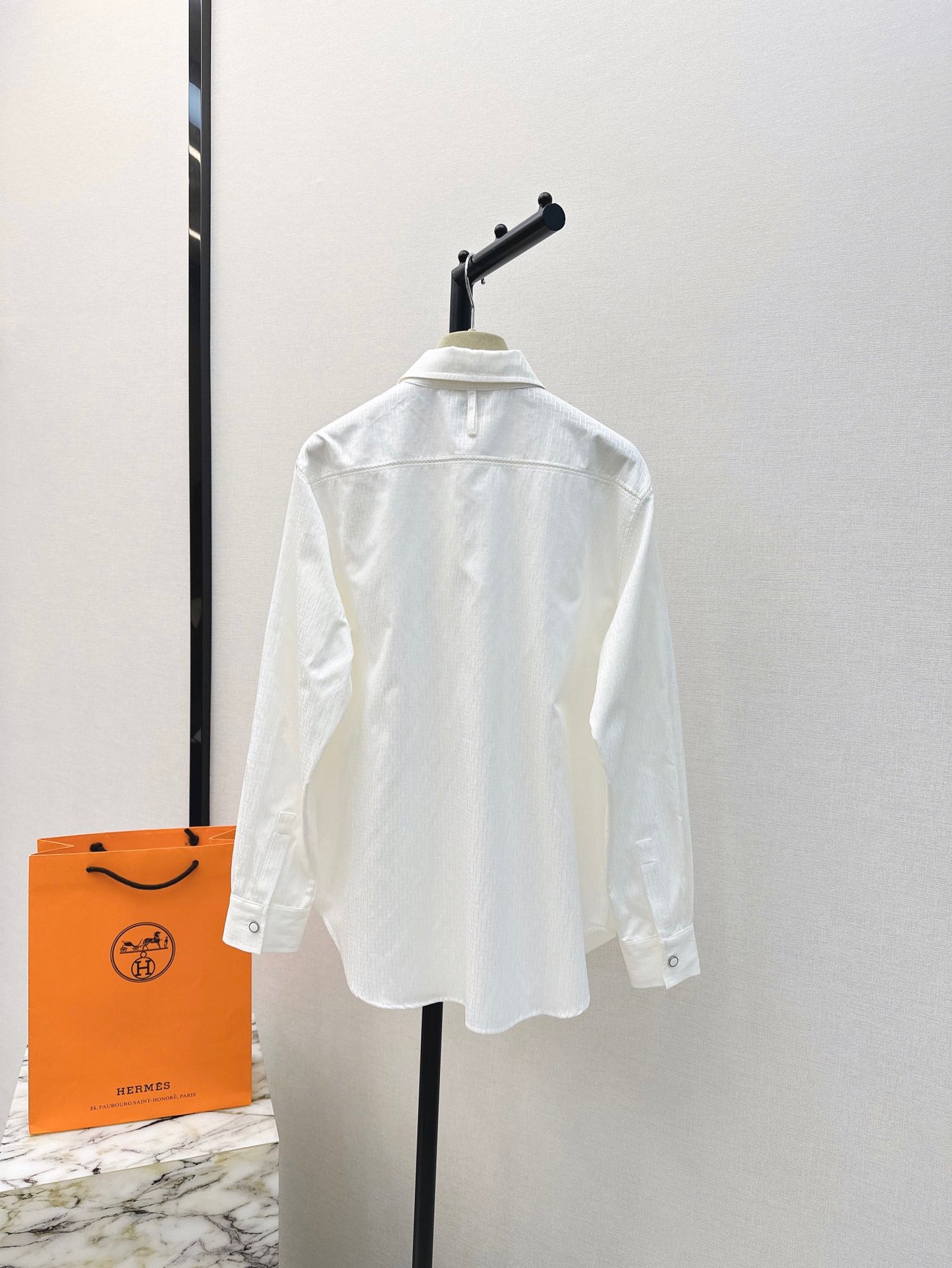 herm 25ss jacquard buttons shirt