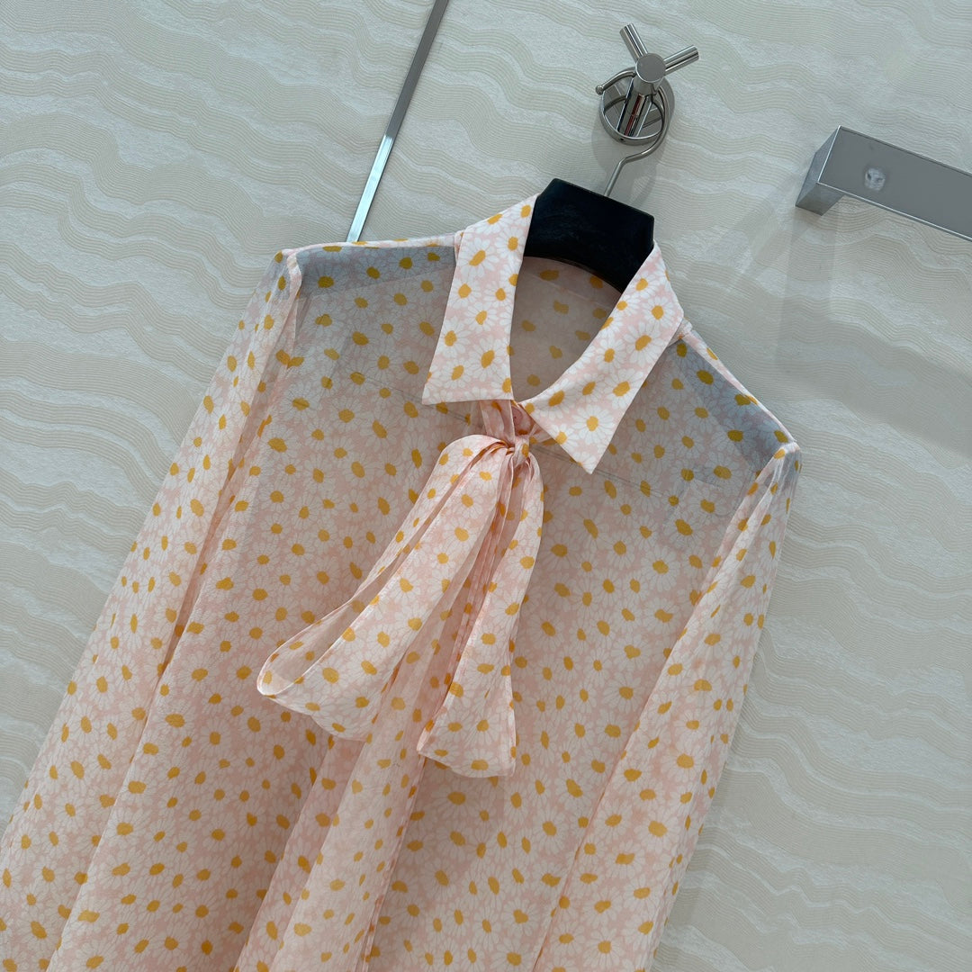 guc 25ss silk buttons shirt