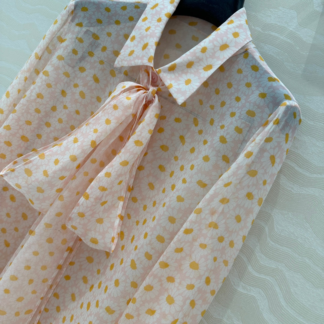 guc 25ss silk buttons shirt