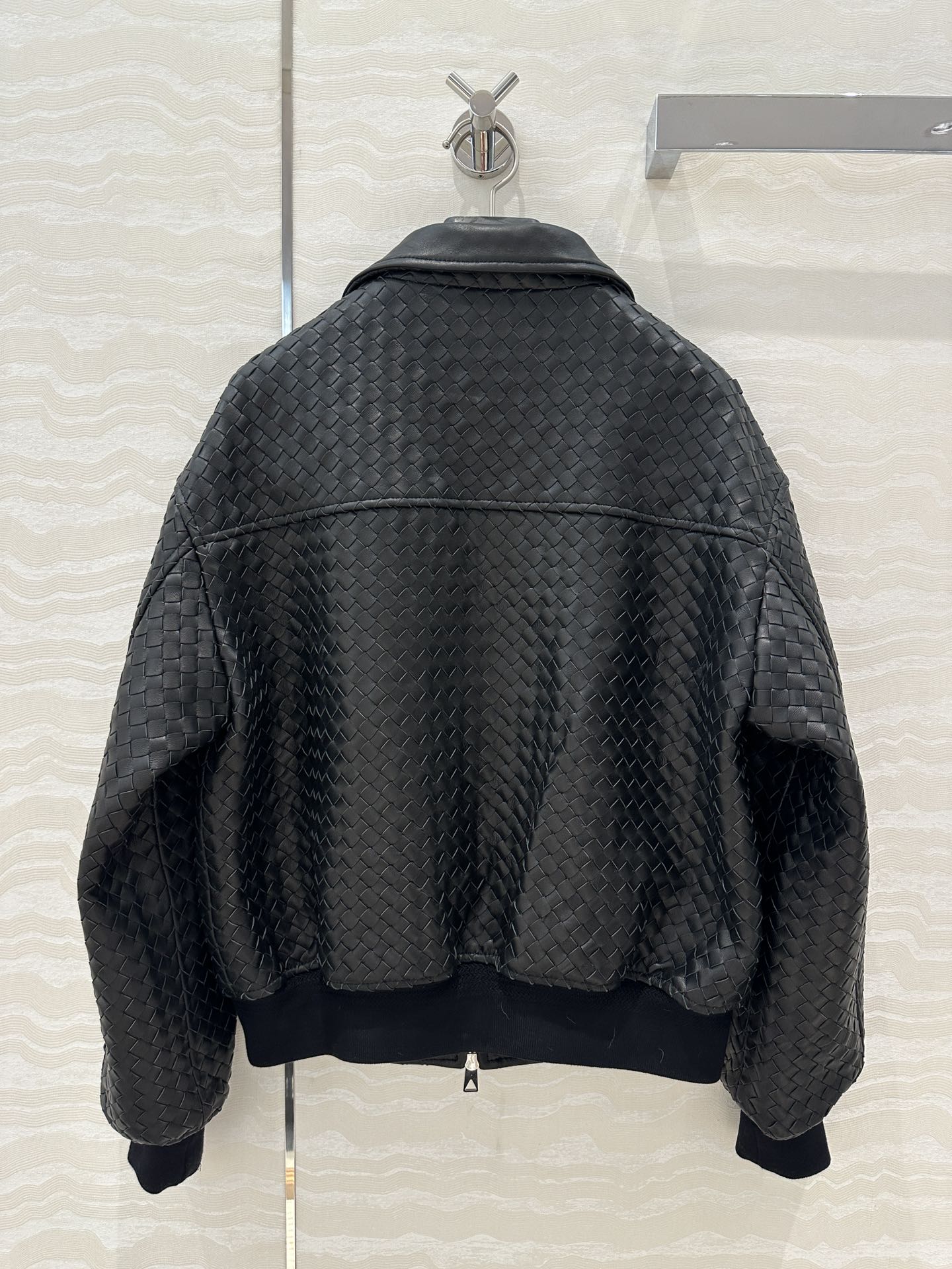 Bottega 24fw woven leather jacket