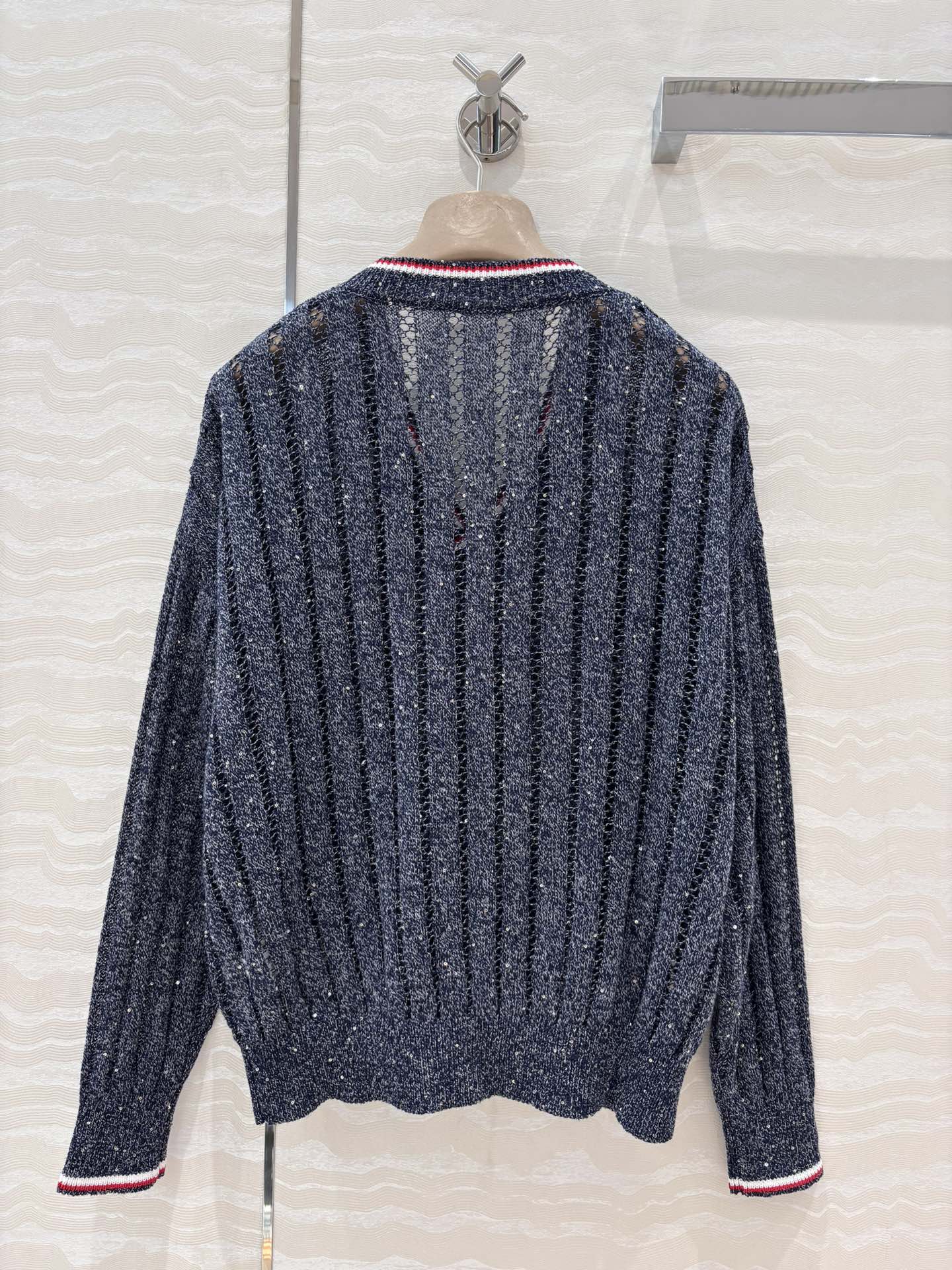 brunello 25ss v neck knitted sweater