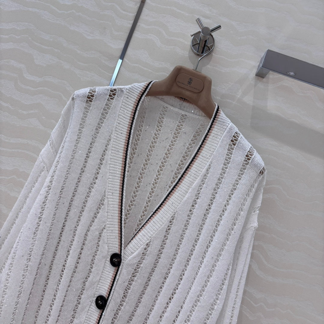 bru 25ss knitted cardigan