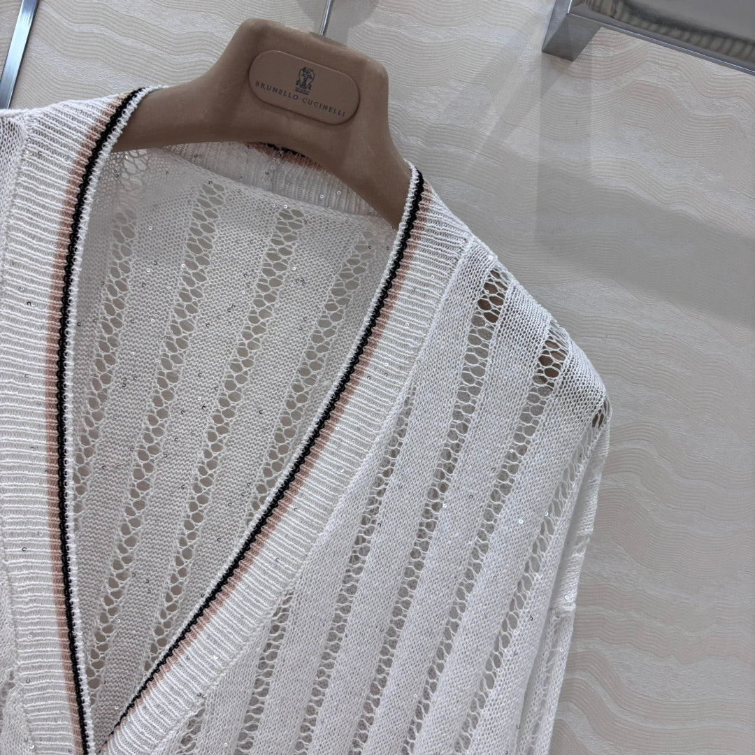 bru 25ss knitted cardigan