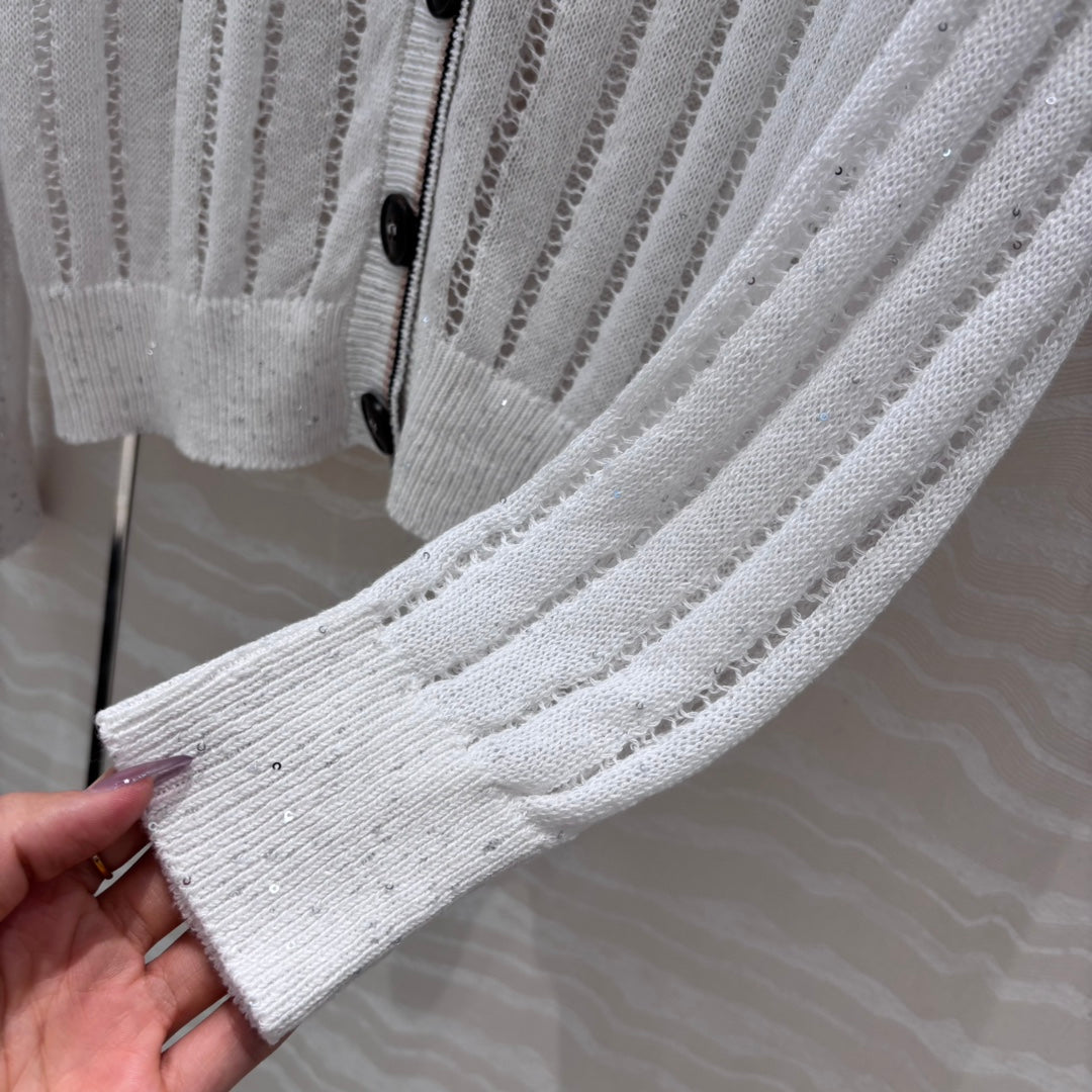 bru 25ss knitted cardigan
