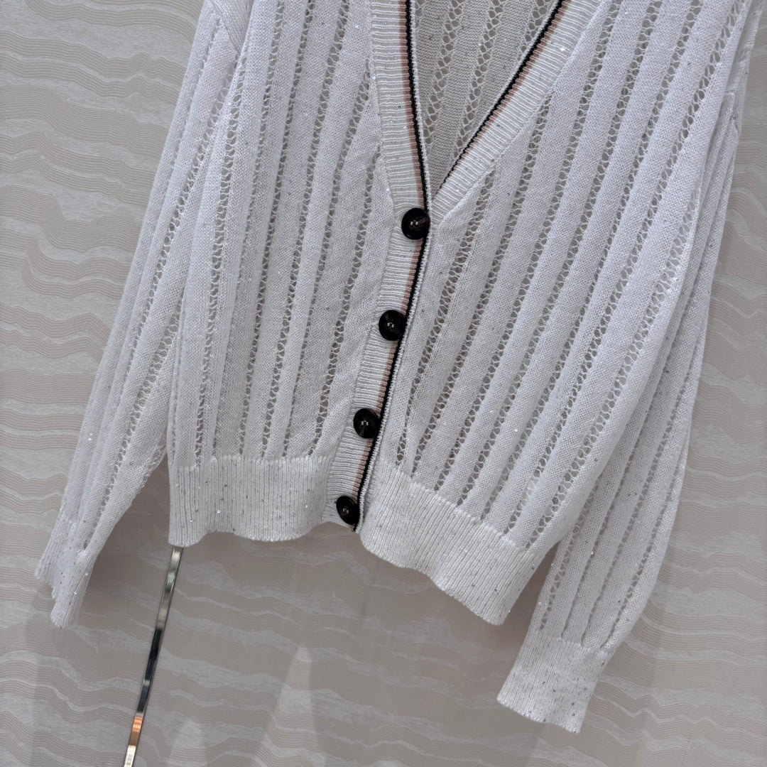 bru 25ss knitted cardigan
