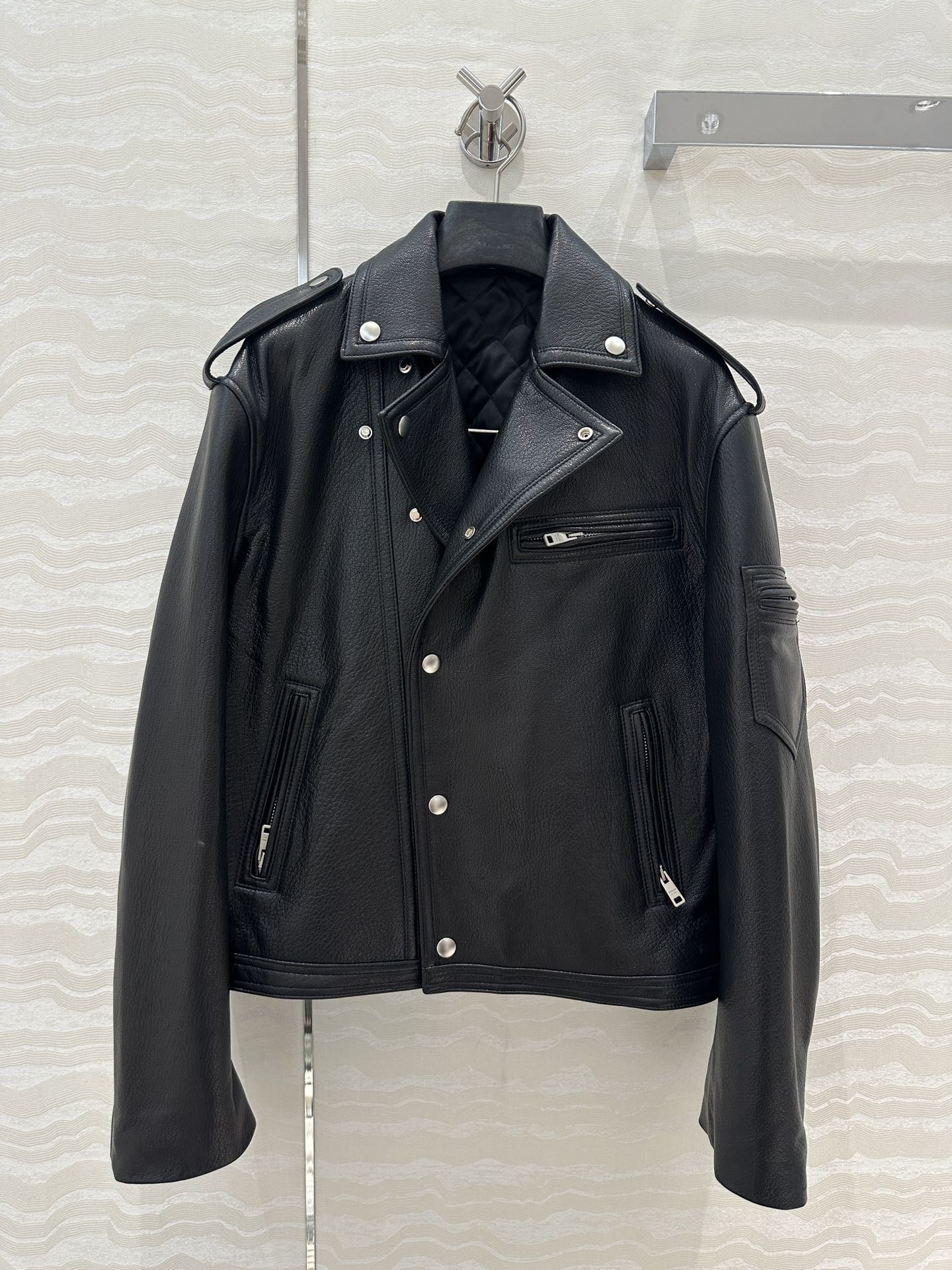 Pra 24fw leather jacket