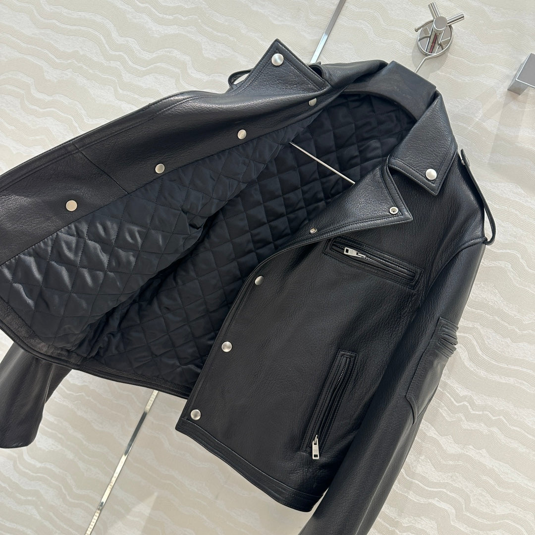 Pra 24fw leather jacket