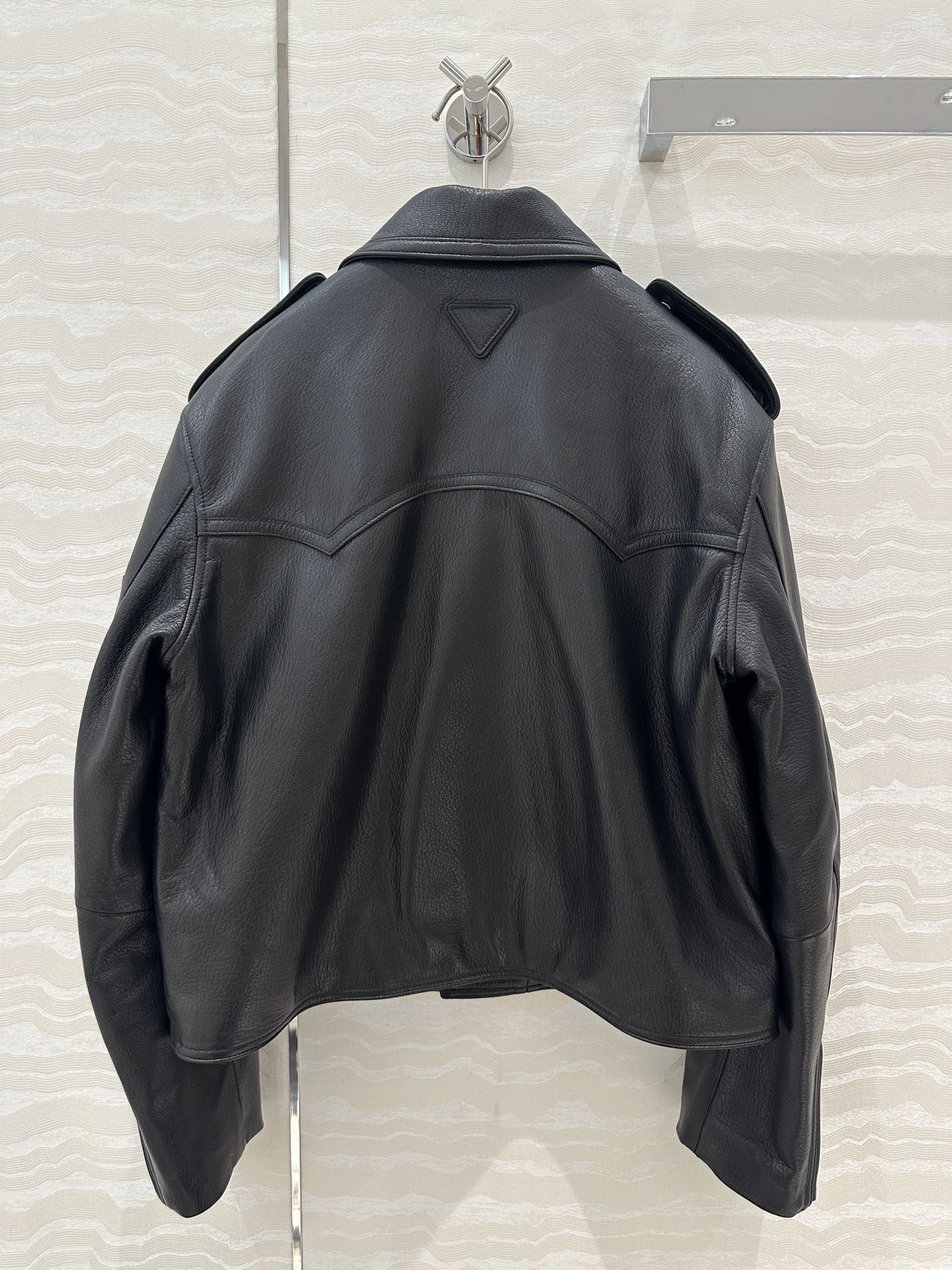 Pra 24fw leather jacket