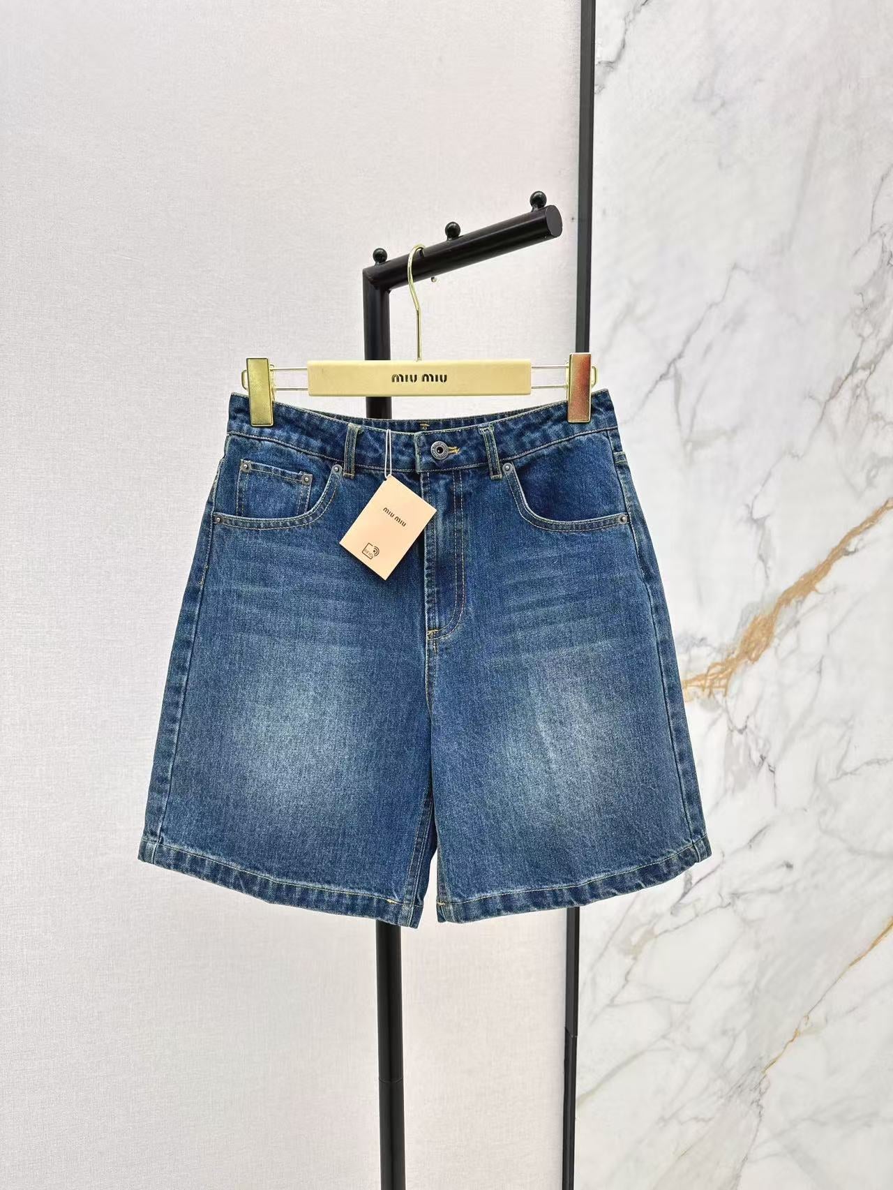 miu 25ss denim short