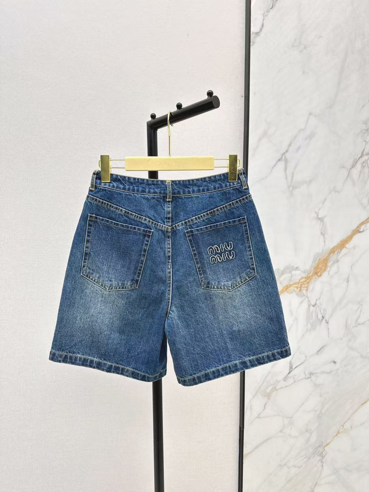 miu 25ss denim short