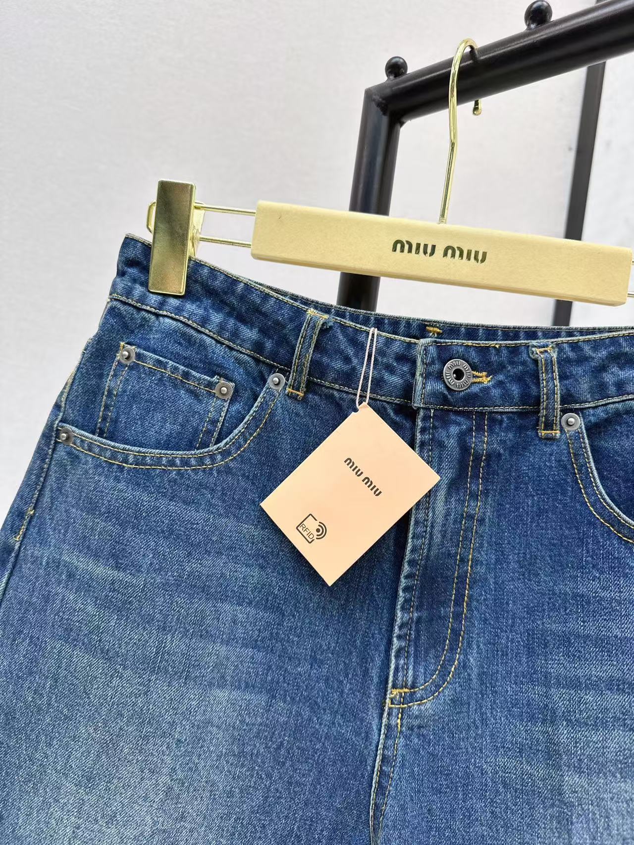 miu 25ss denim short