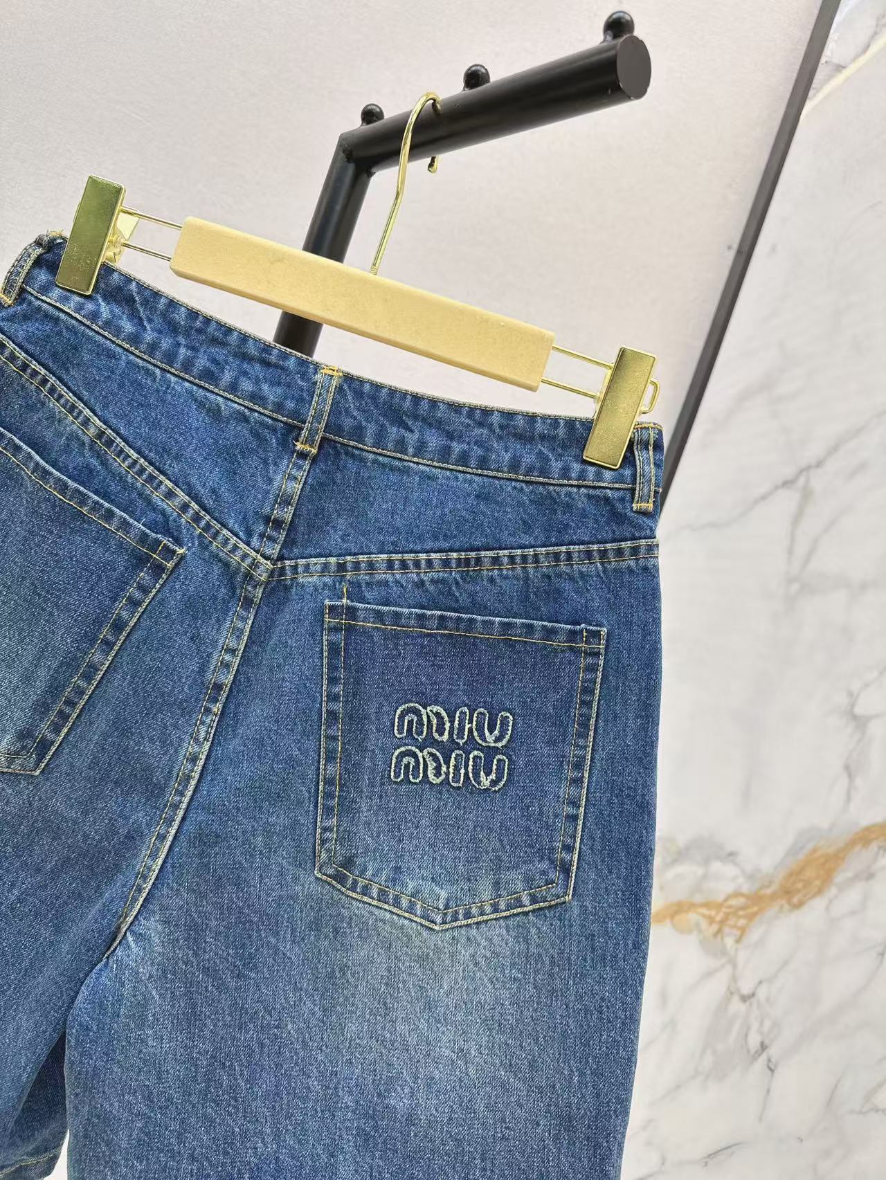 miu 25ss denim short