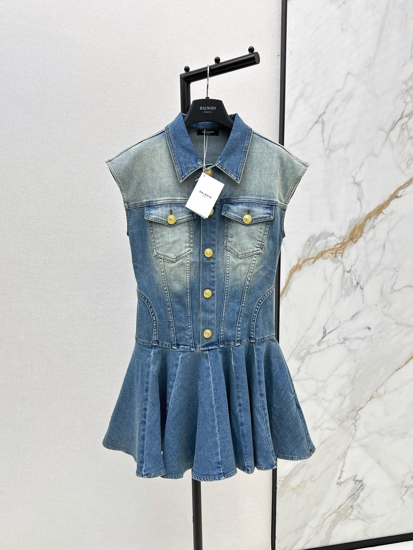 balma 25ss denim shirt dress