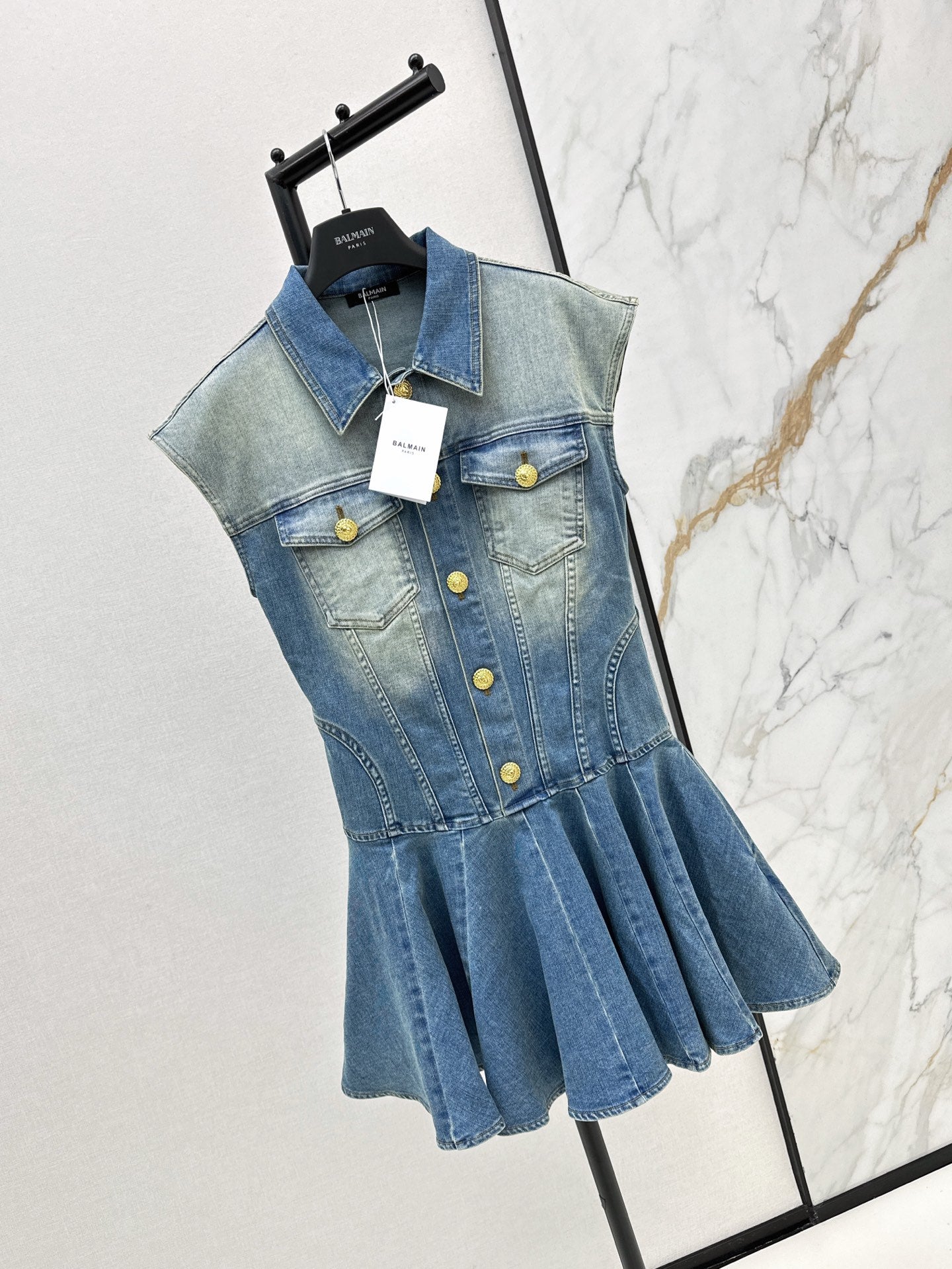 balma 25ss denim shirt dress