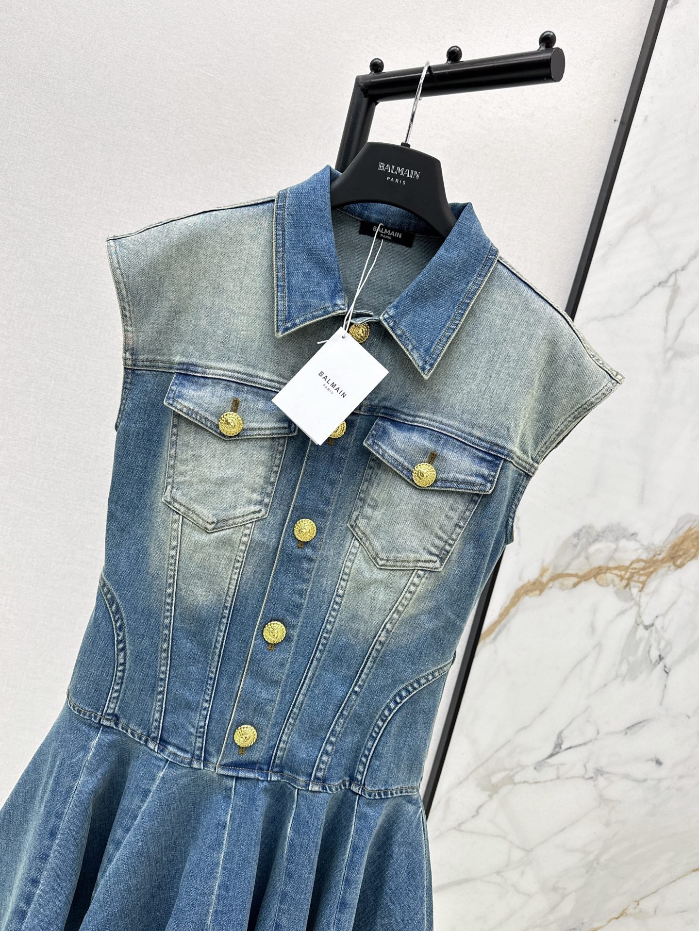 balma 25ss denim shirt dress