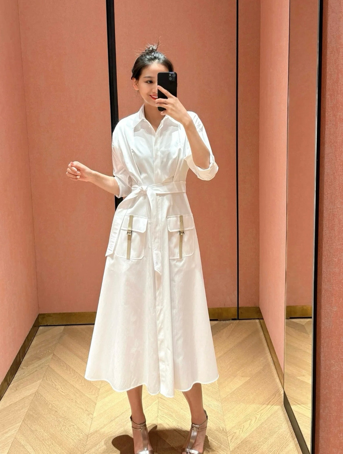 maxma 25ss shirt dress