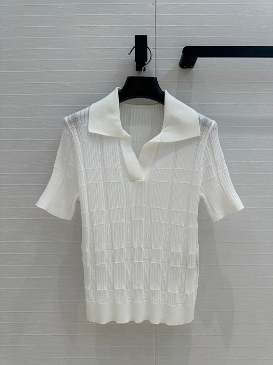 H 25ss knitted polo shirt