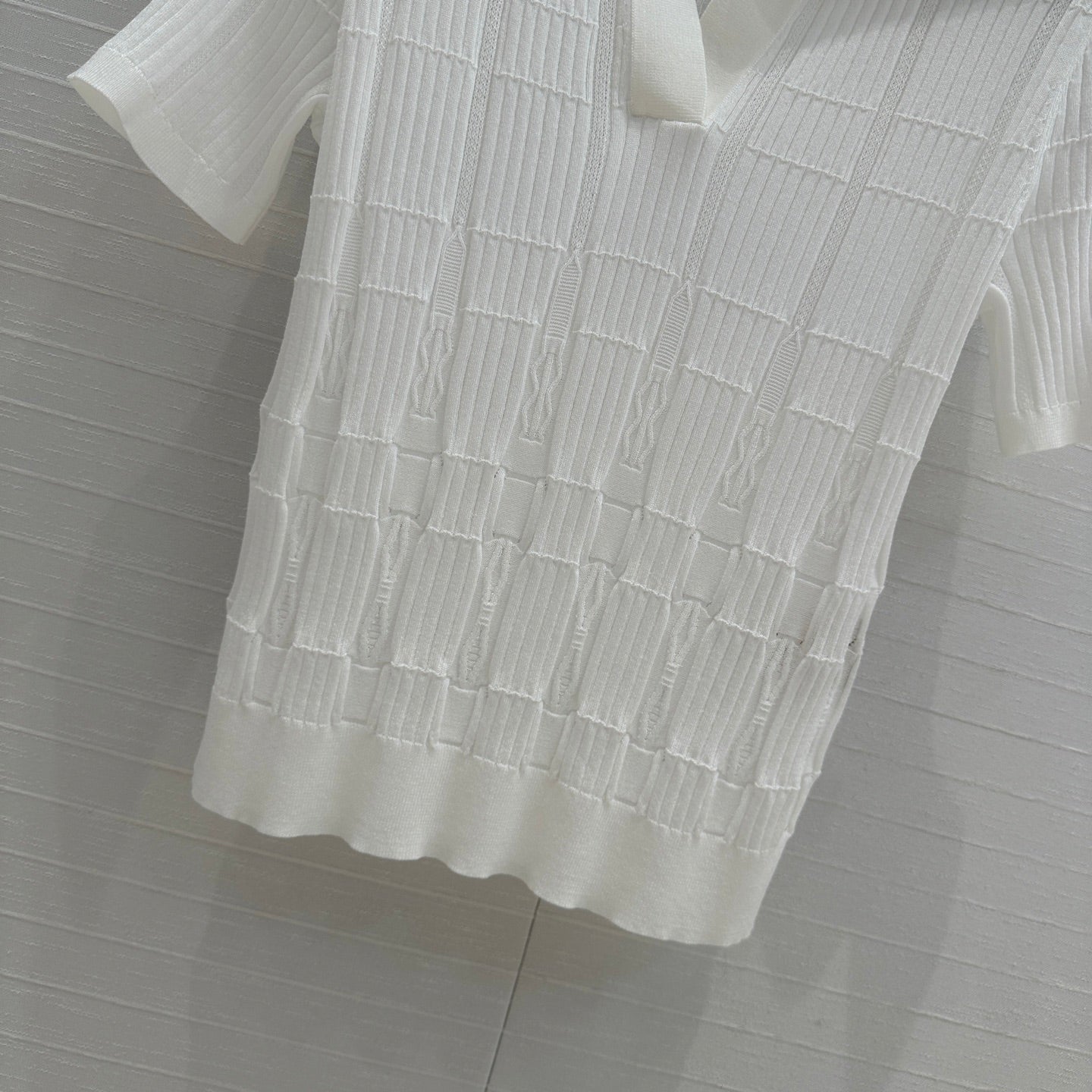 Herm 25ss knitted polo shirt