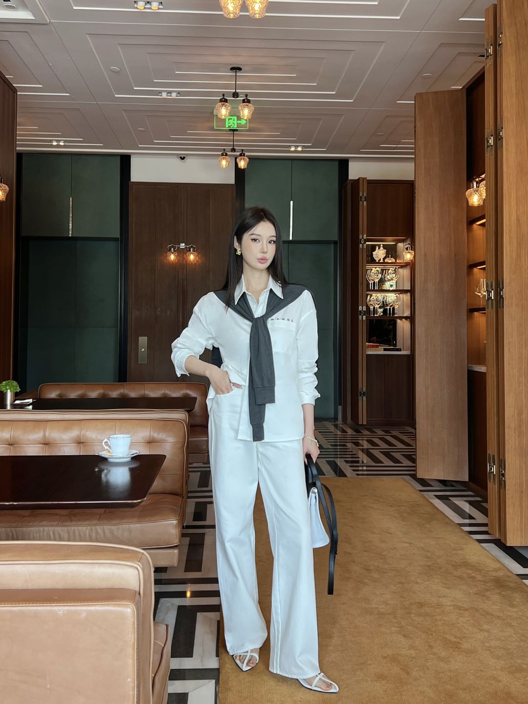 marn 25ss 2piece shirt set