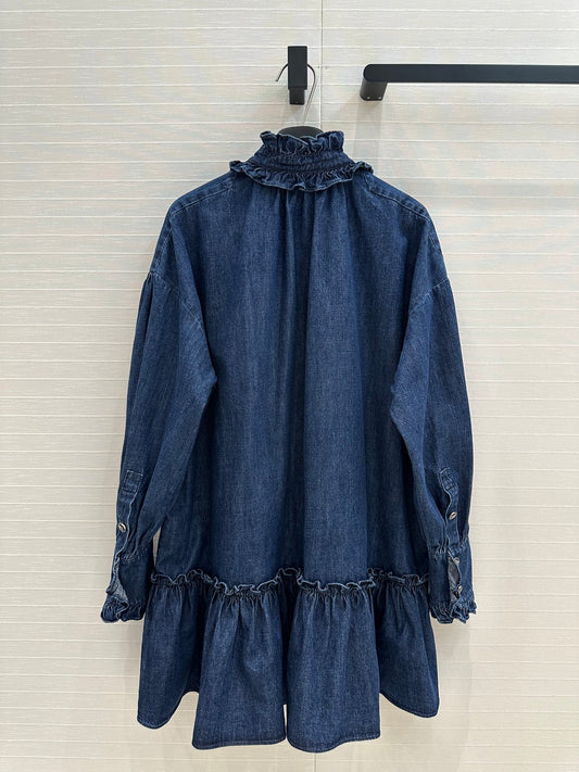 val 25ss retro denim dress