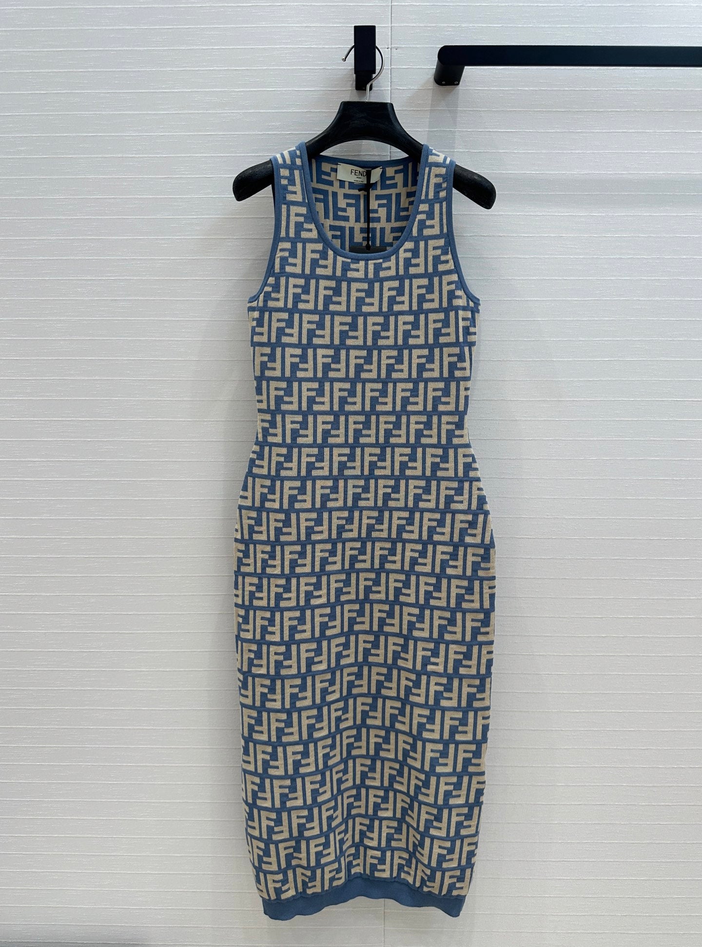 Fend 25ss jacquard knitted dress