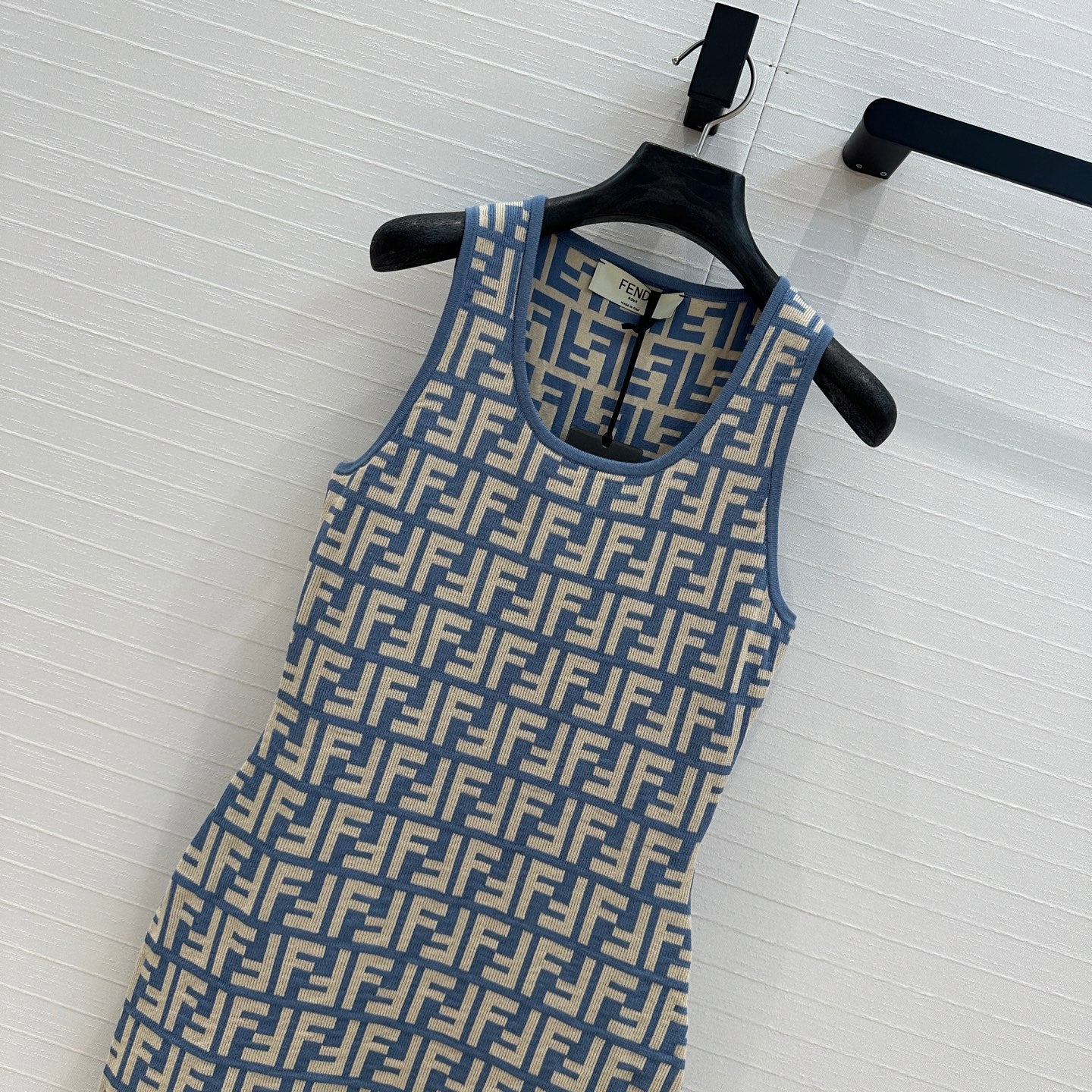 Fend 25ss jacquard knitted dress
