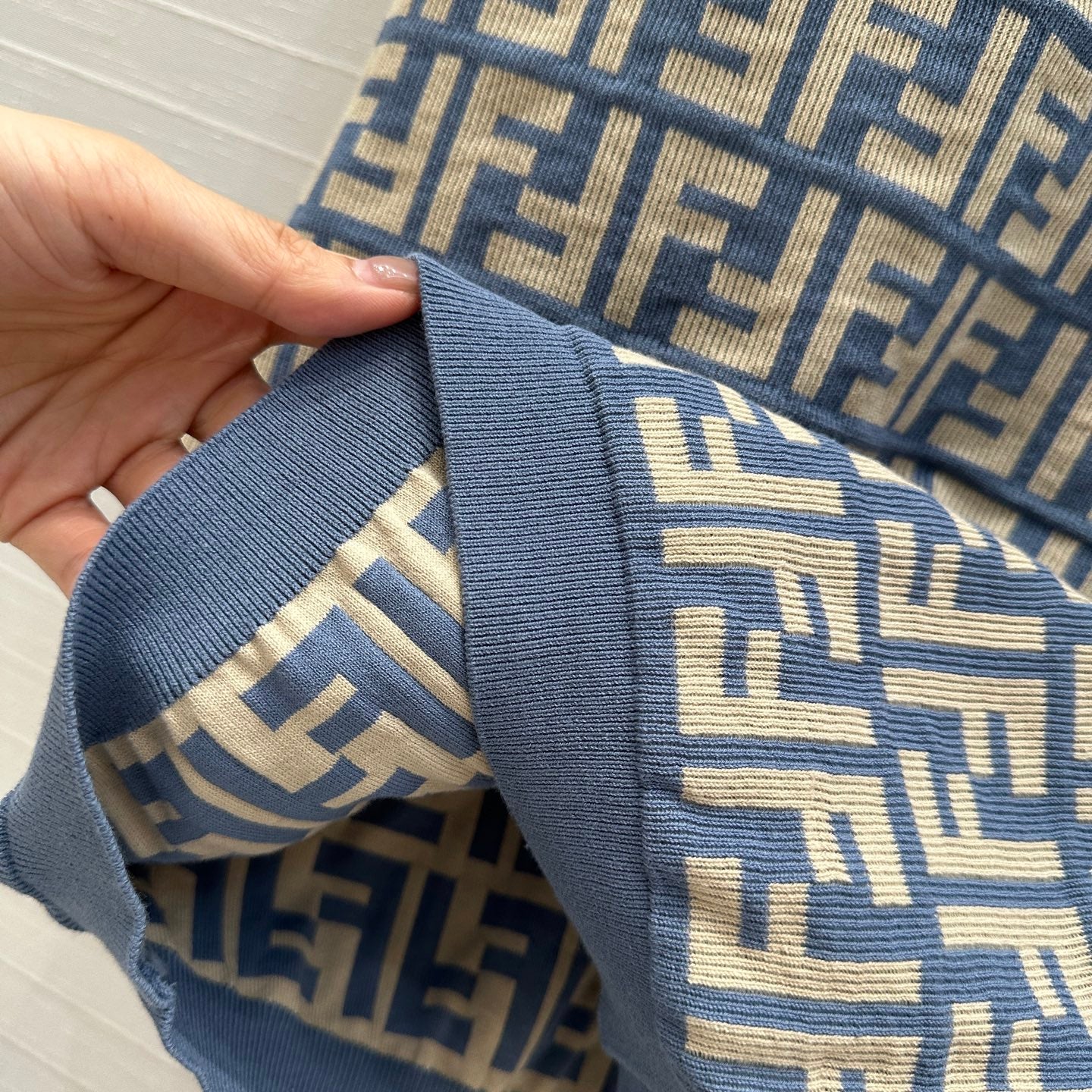 Fend 25ss jacquard knitted dress