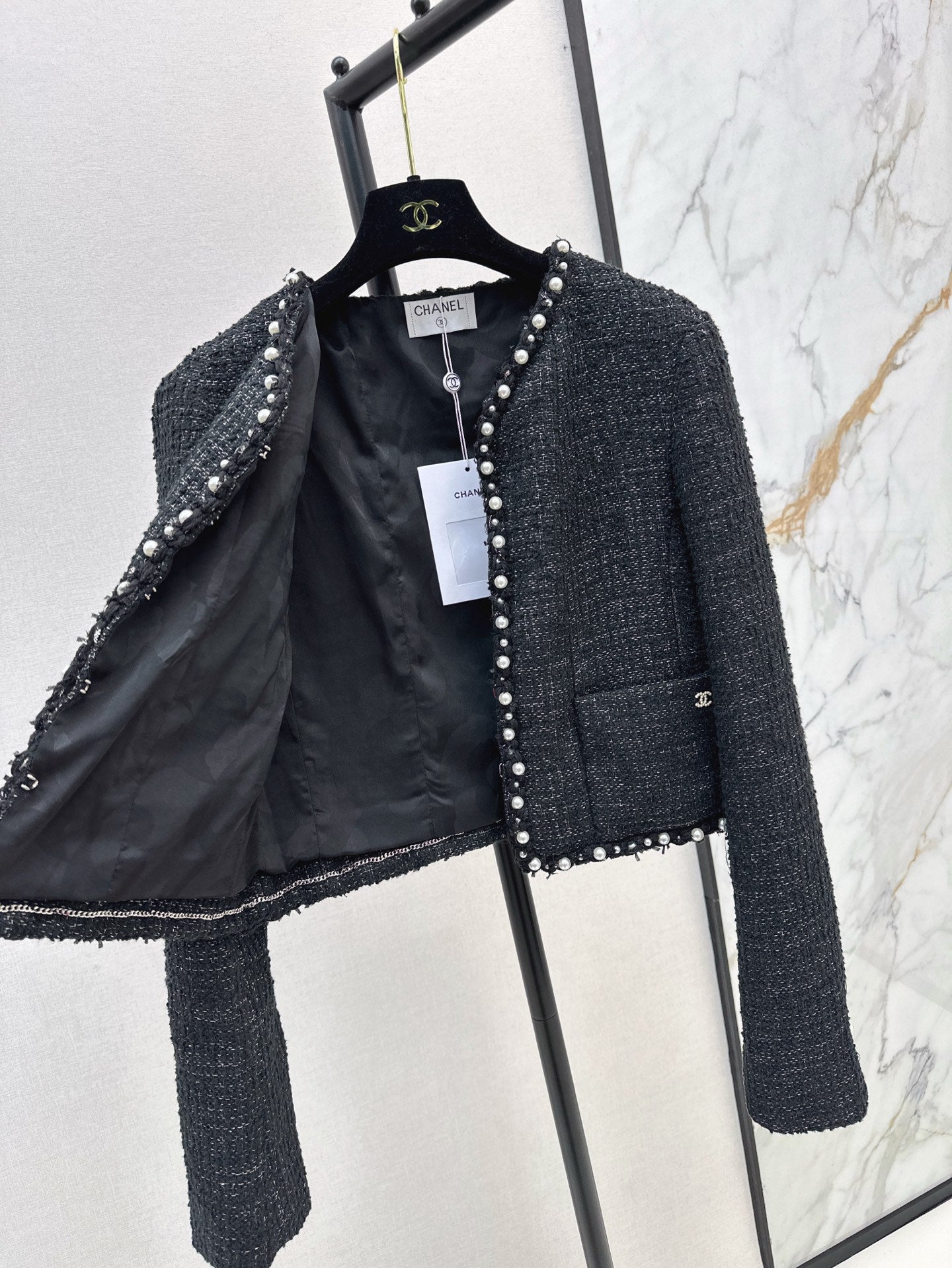 chan 25ss beaded jacket