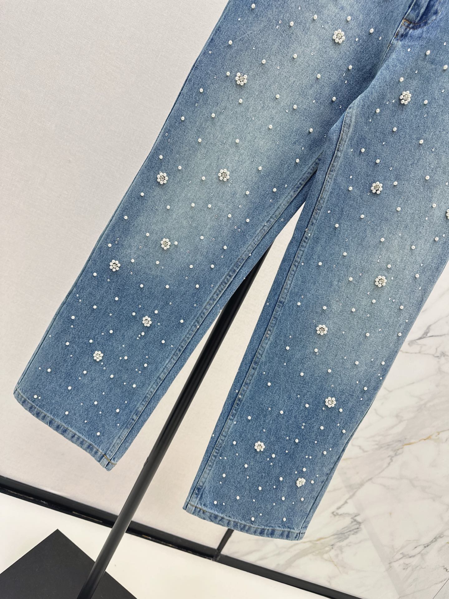 MAJ 25ss beaded jeans
