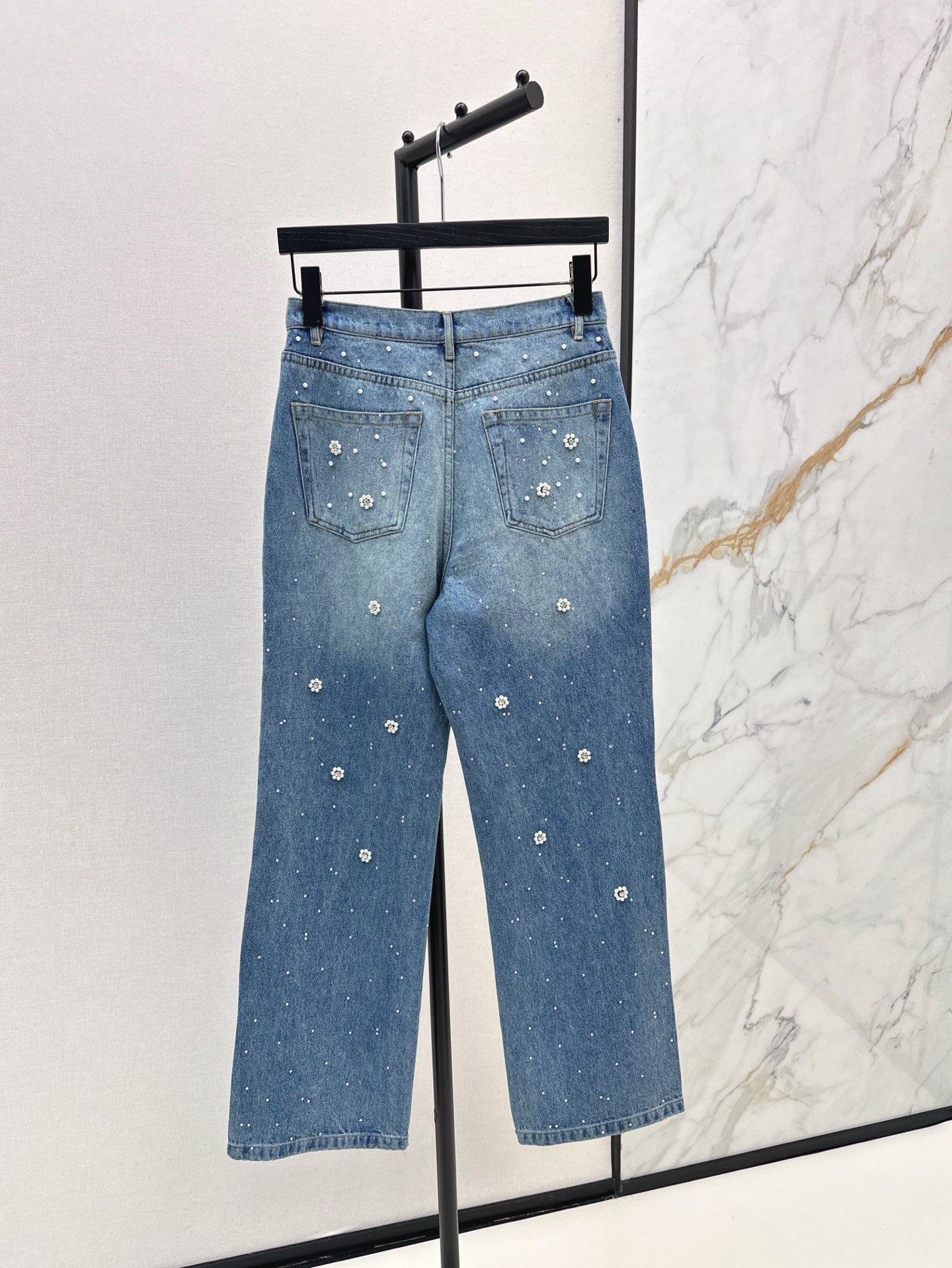 MAJ 25ss beaded jeans