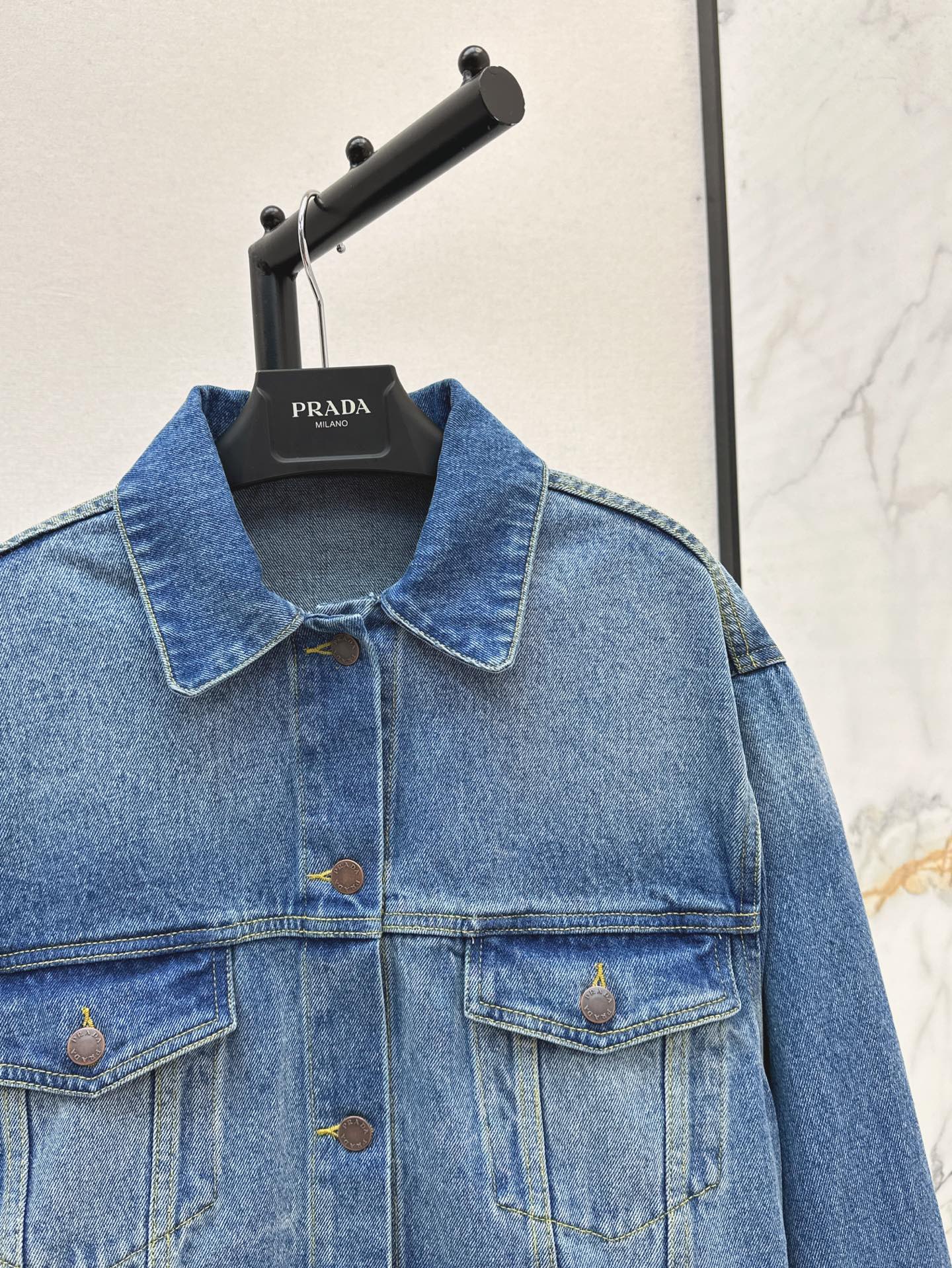 Pra 25ss crop denim jacket