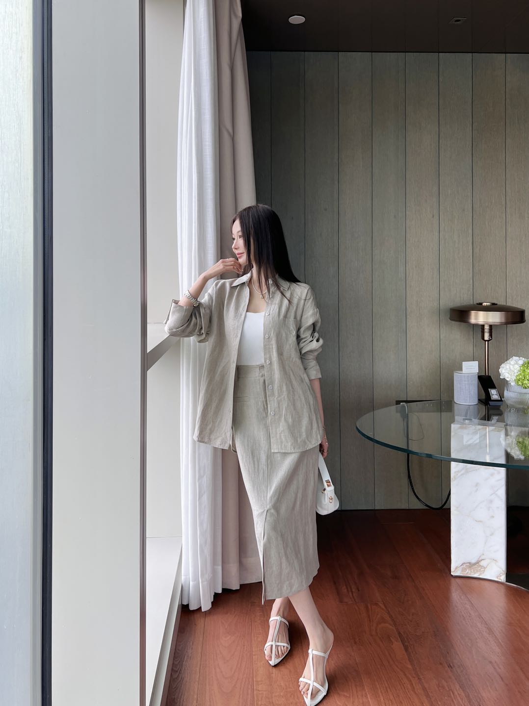 Loro pi 25ss linen shirt