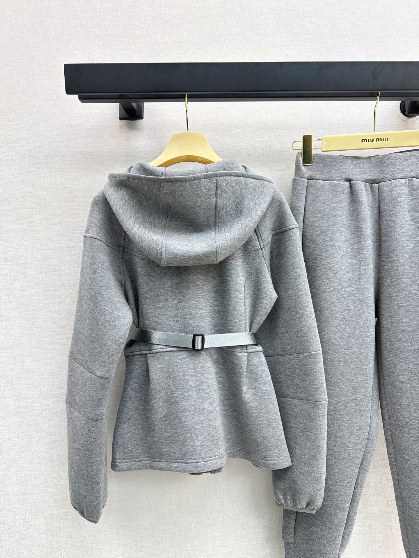 MIU 25SS hooded tracksuit