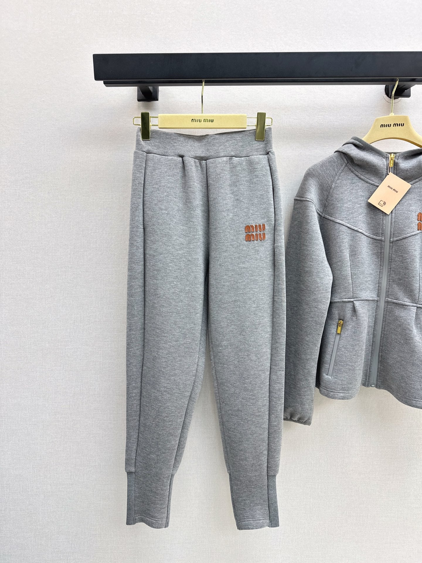 MIU 25SS hooded tracksuit