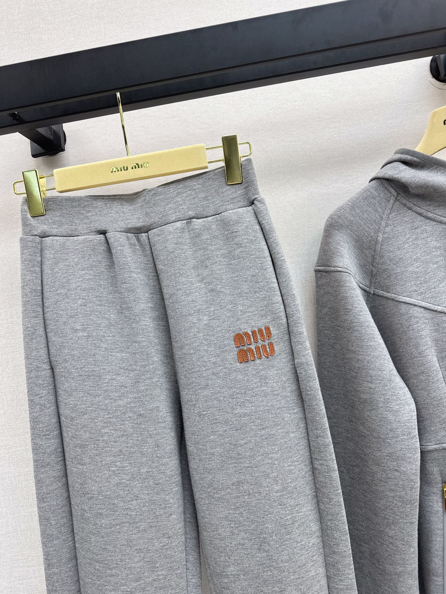 MIU 25SS hooded tracksuit
