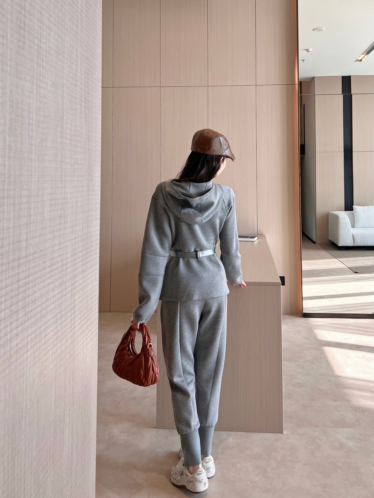 MIU 25SS hooded tracksuit