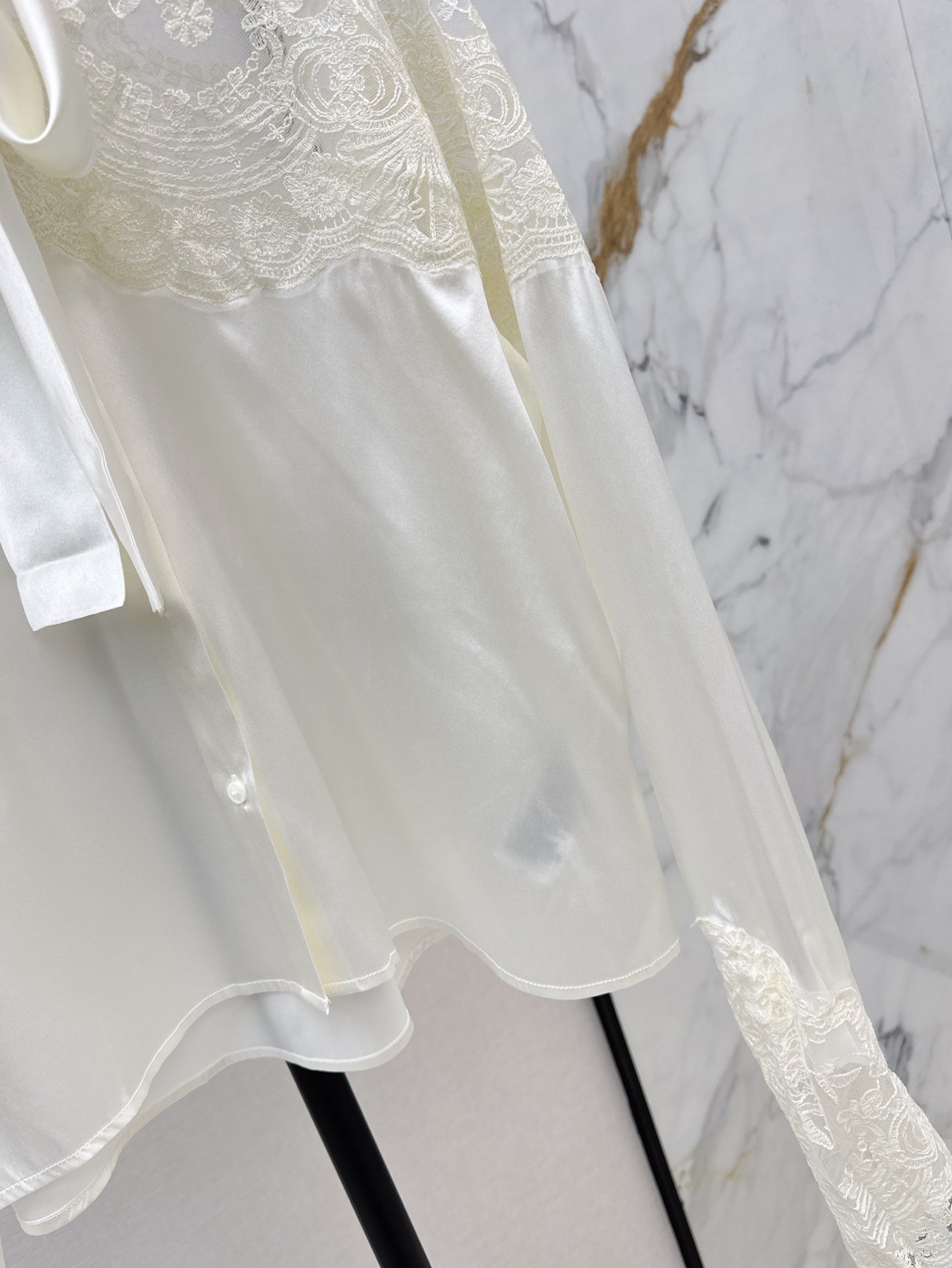 ER 25SS lace Silk shirt