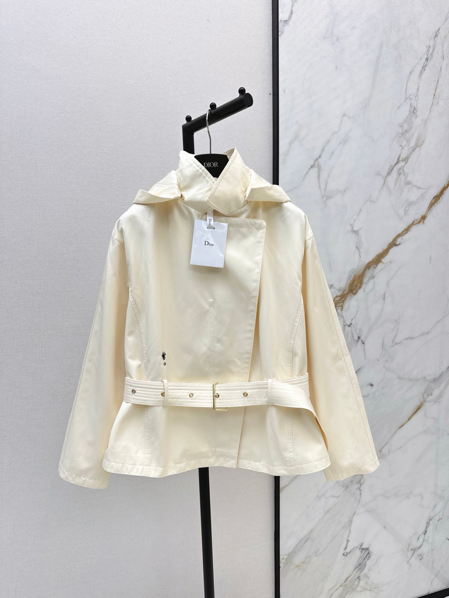 Dio 25ss hooded trench coat