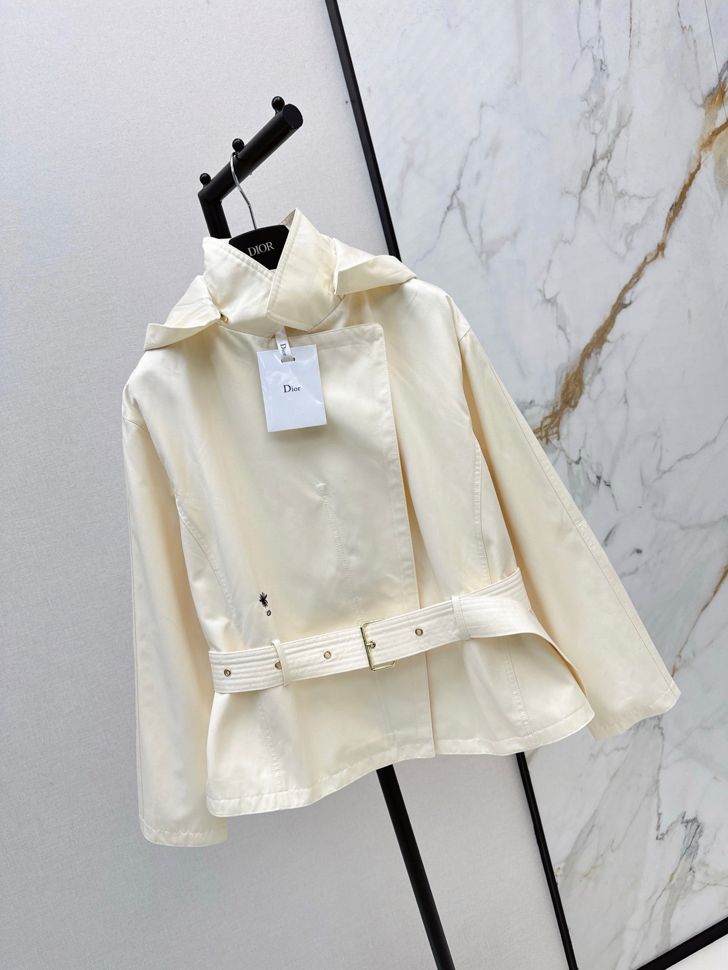 Dio 25ss hooded trench coat