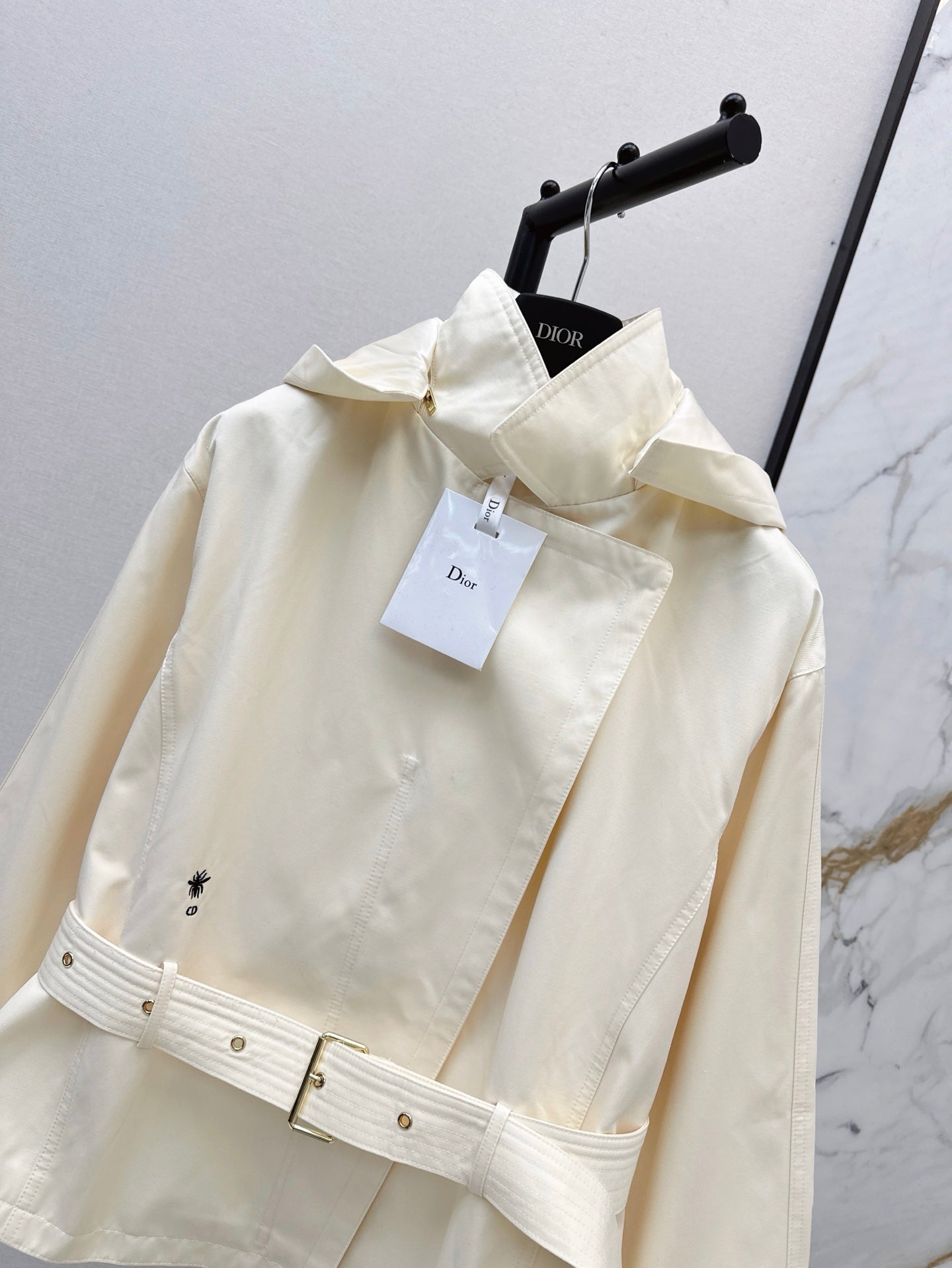 Dio 25ss hooded trench coat